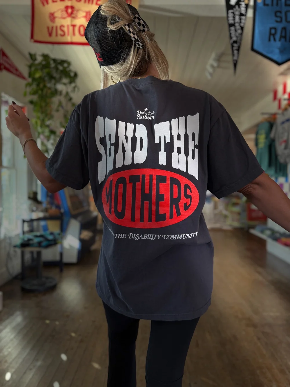 応援グッズ mmii Send the MOTHERS tee — PEACE LOVE AUTISM