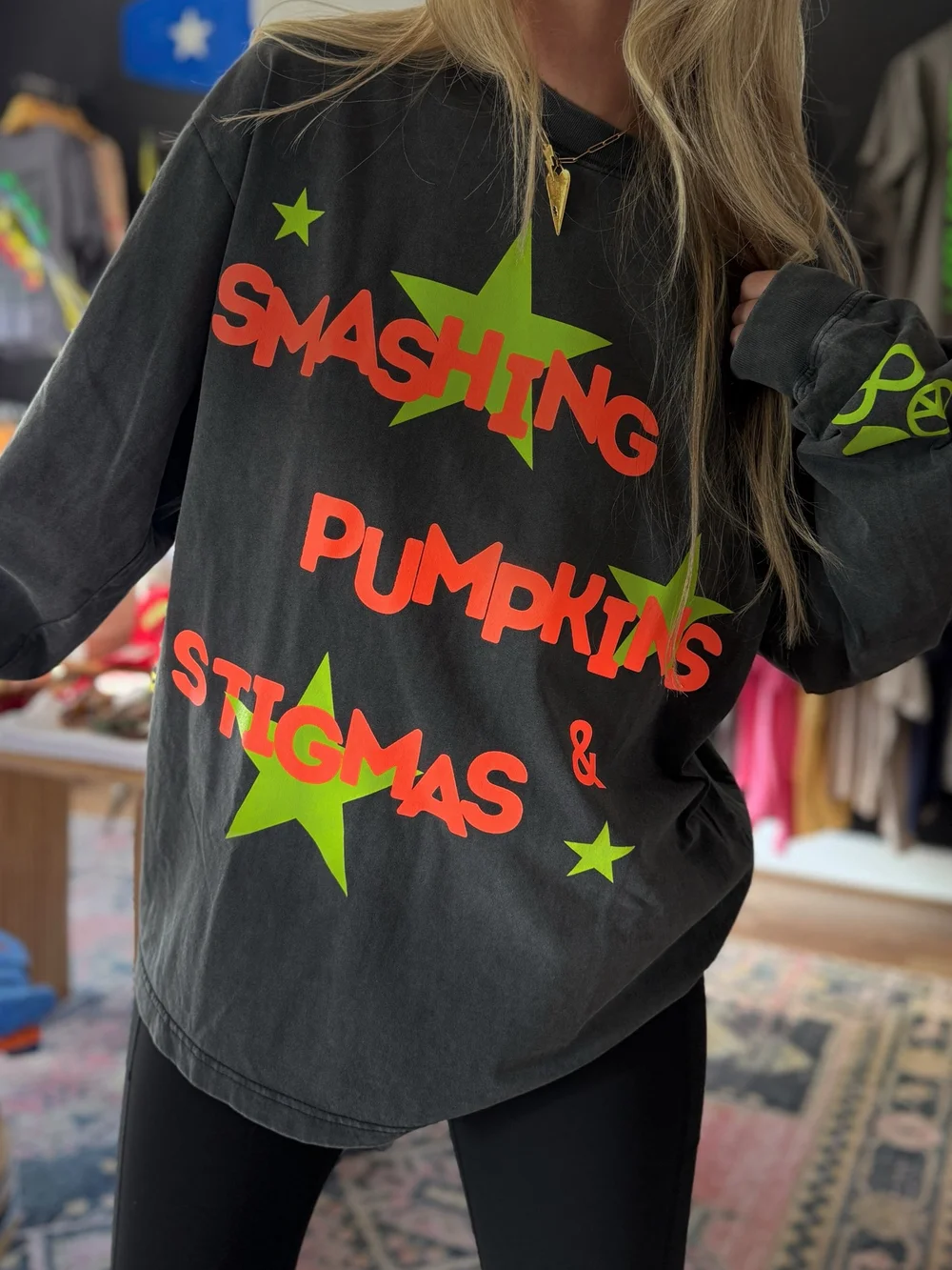 Smashing Pumpkins Neon Long Sleeve — PEACE LOVE AUTISM