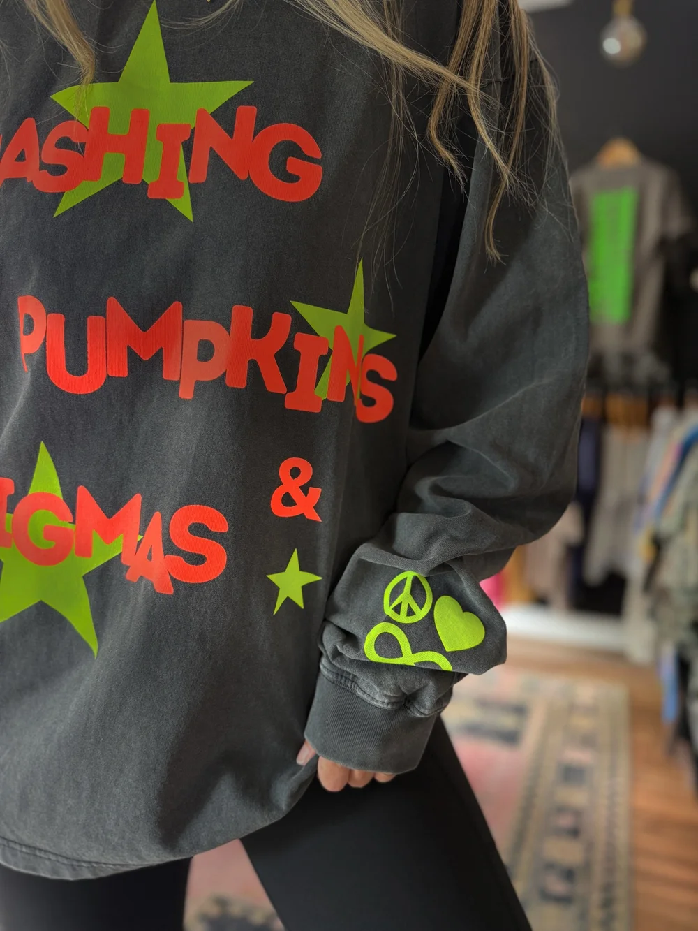 公式）The Smashing Pumpkins ロンT 3L Size Smashing Pumpkins Neon Long Sleeve — PEACE LOVE AUTISM
