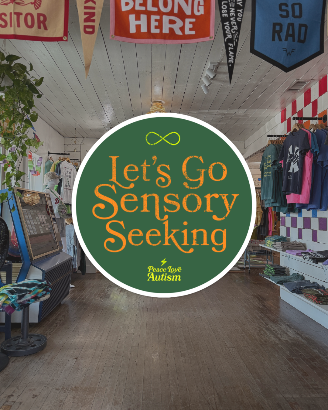 Sticker, Let's Go Sensory Seeking