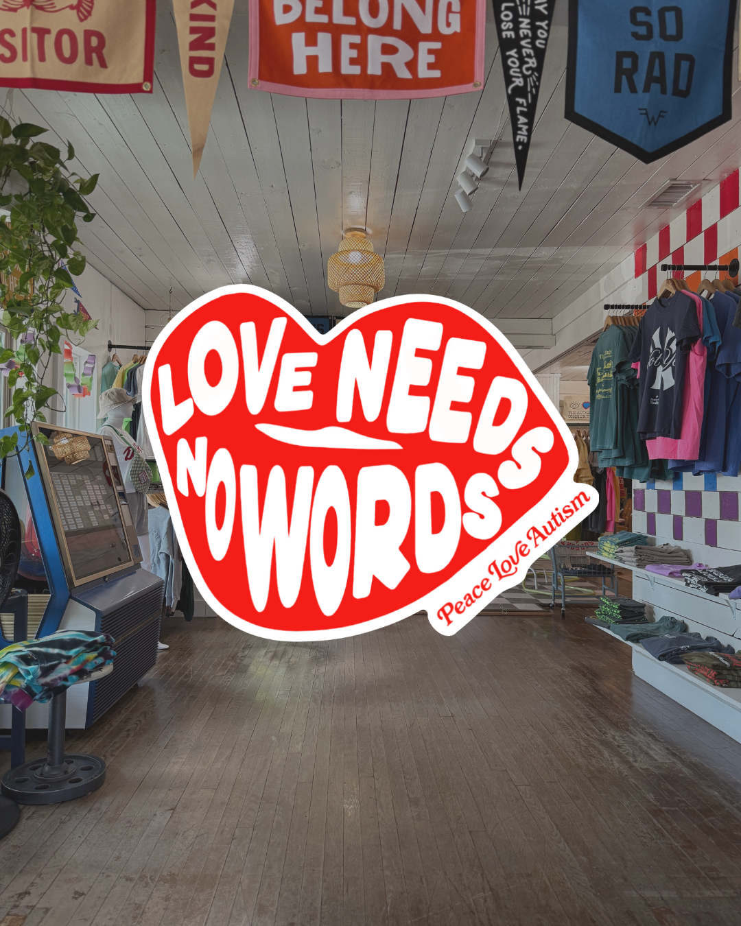 Sticker, Love Needs No Words