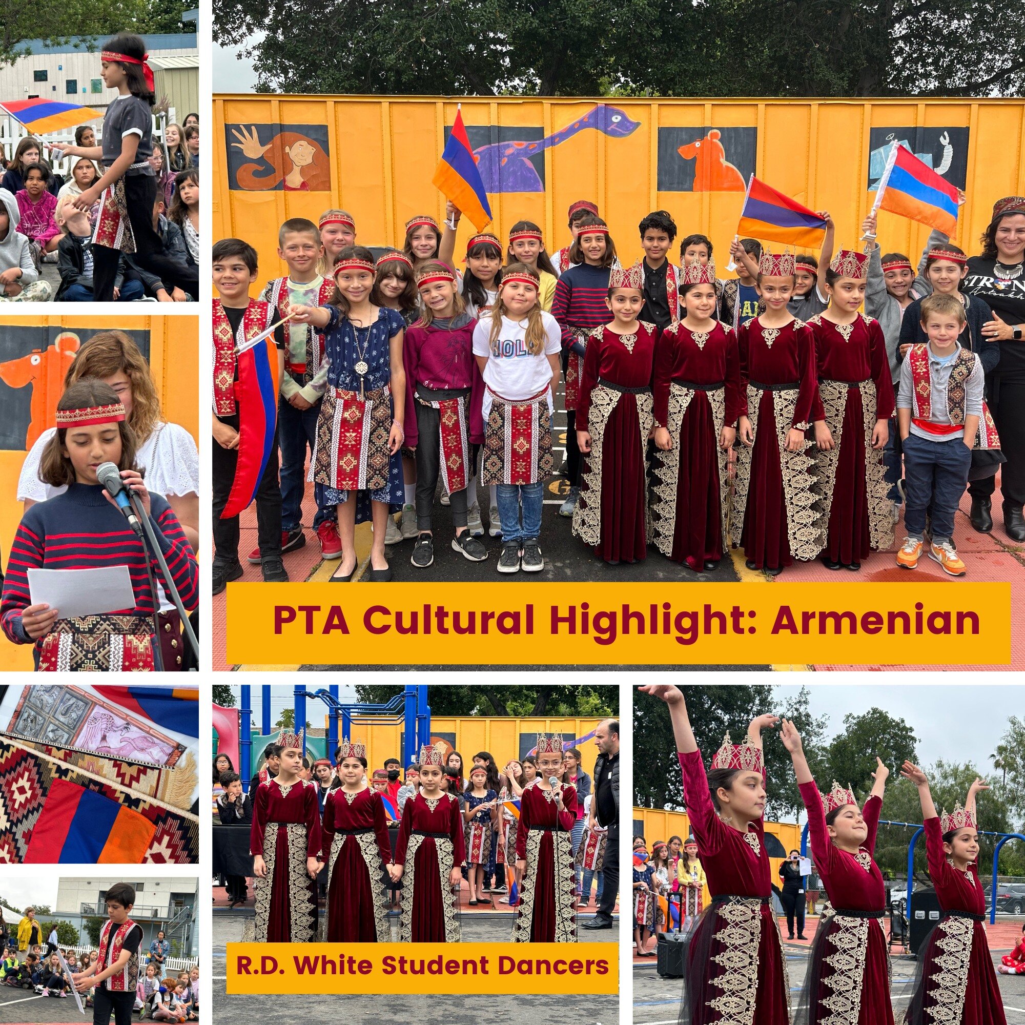Franklin welcomed student performers from R.D. White Elementary. They performed a medley of Armenian dances and songs for our PTA Armenian Cultural Highlight. Franklin parents and students presented stories and the history of Armenian culture.