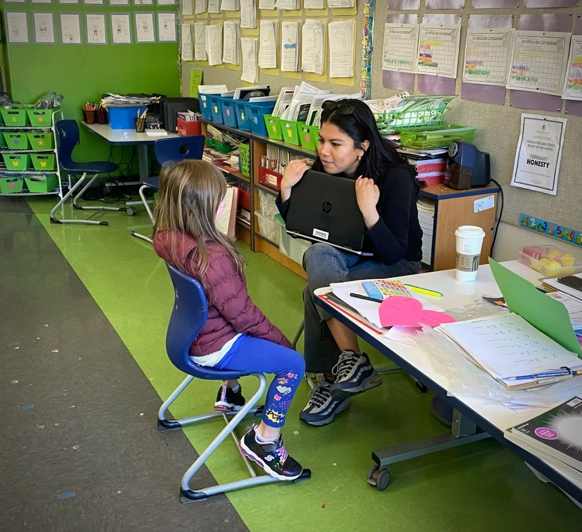 Darla with student.JPEG