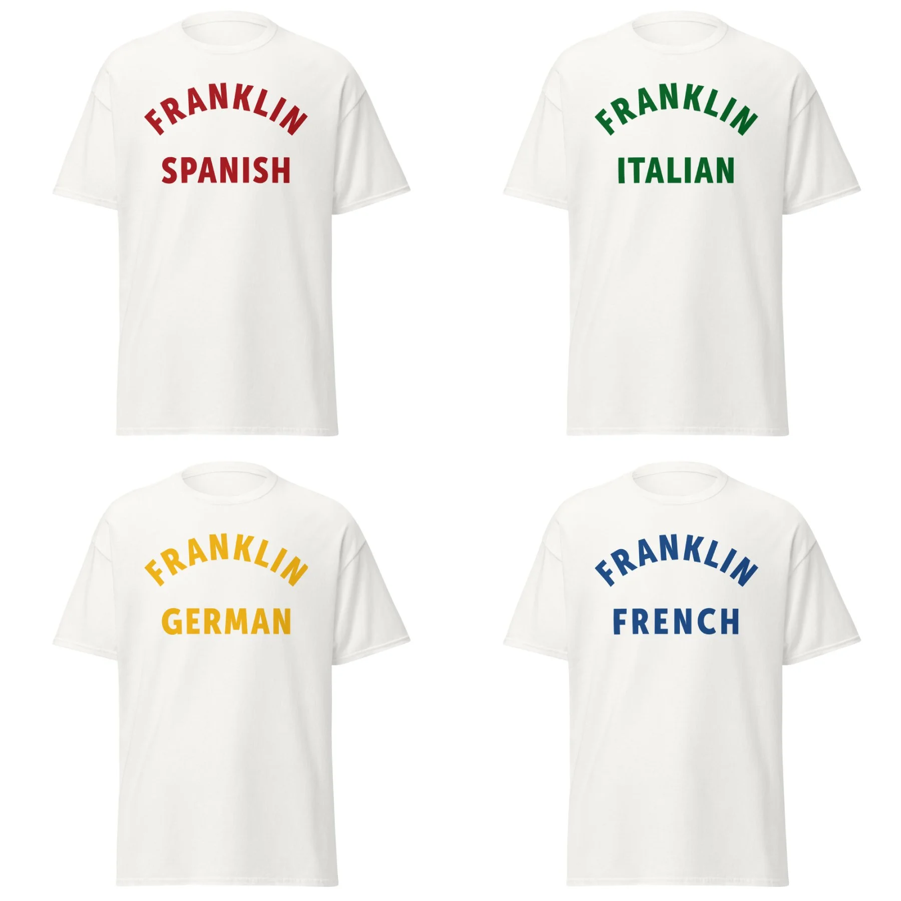 FranklinArch-Options Red Green Blue Gold