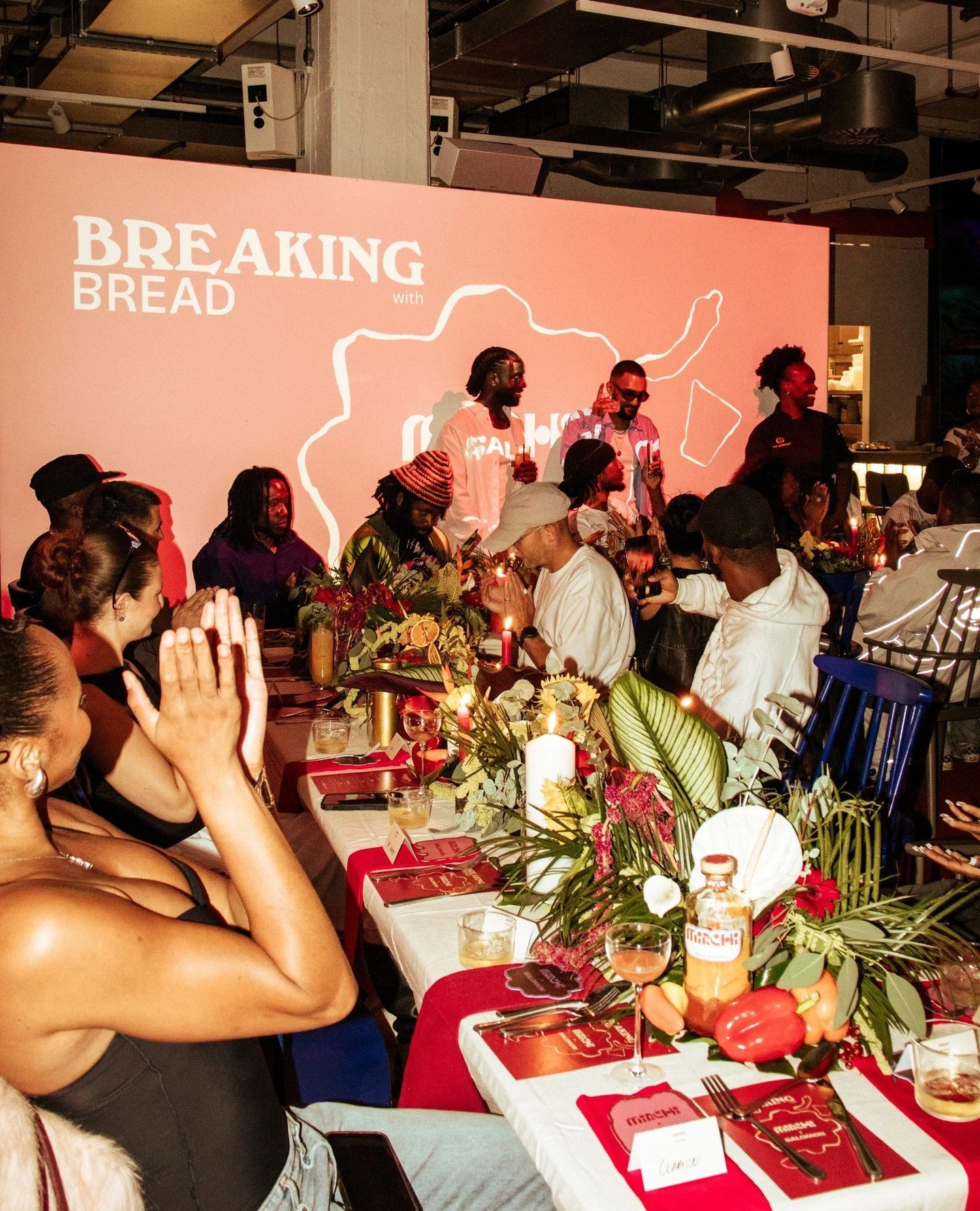 'Breaking Bread' with @weareMirchi x @salomonsportstyle 🥃 ⁠
⁠
To celebrate Mirchi's newest product launch, the brand invited a group of collaborators working across fashion, music and the arts shaping the London creative community, to meet and conne