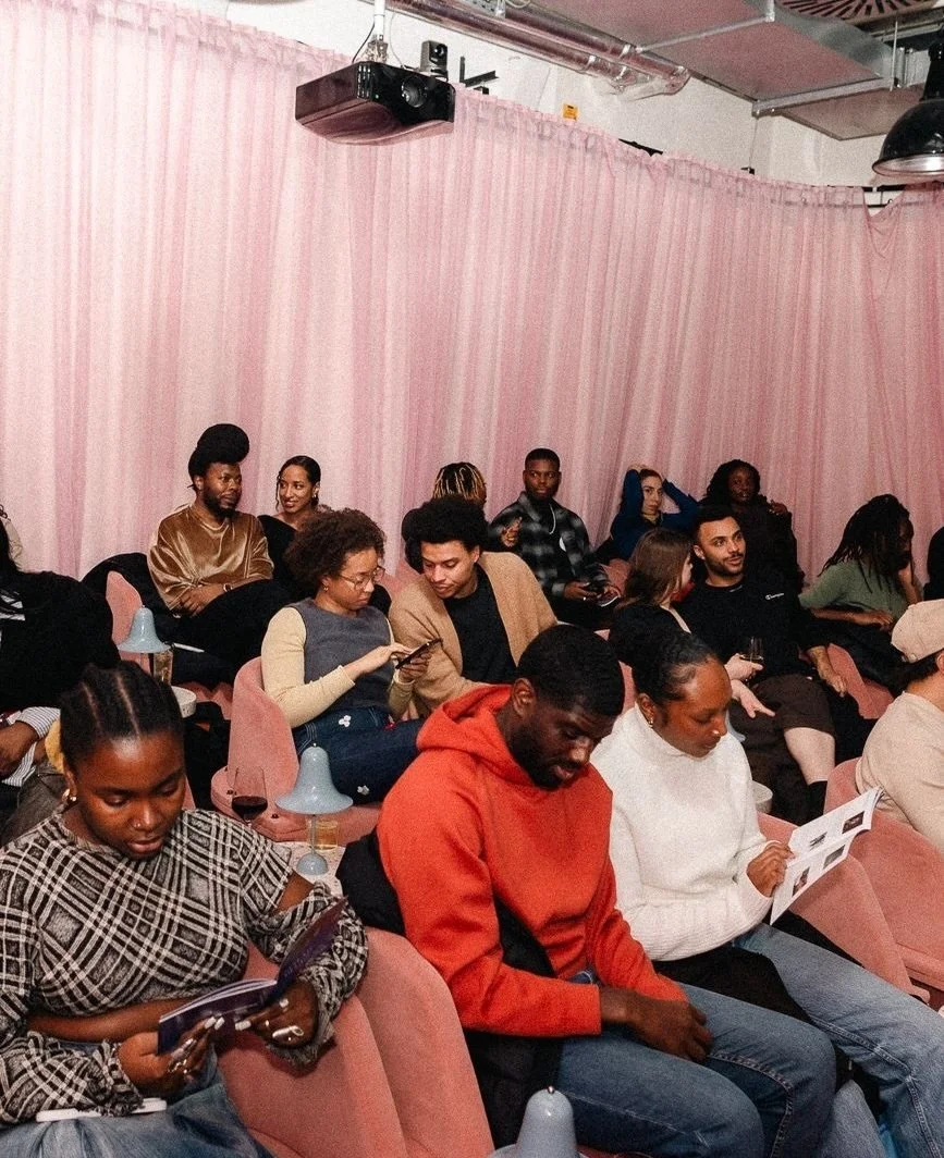 One year on from NOT MY BLUES, @makeroommm&rsquo;s debut screening evening at Shoreditch Arts Club 🎞️⁠ ⁠
⁠
Make Room founder Ella Bennett (@ellalbe_) curated seven beautiful short films by eight prolific black filmmakers around the themes of black i