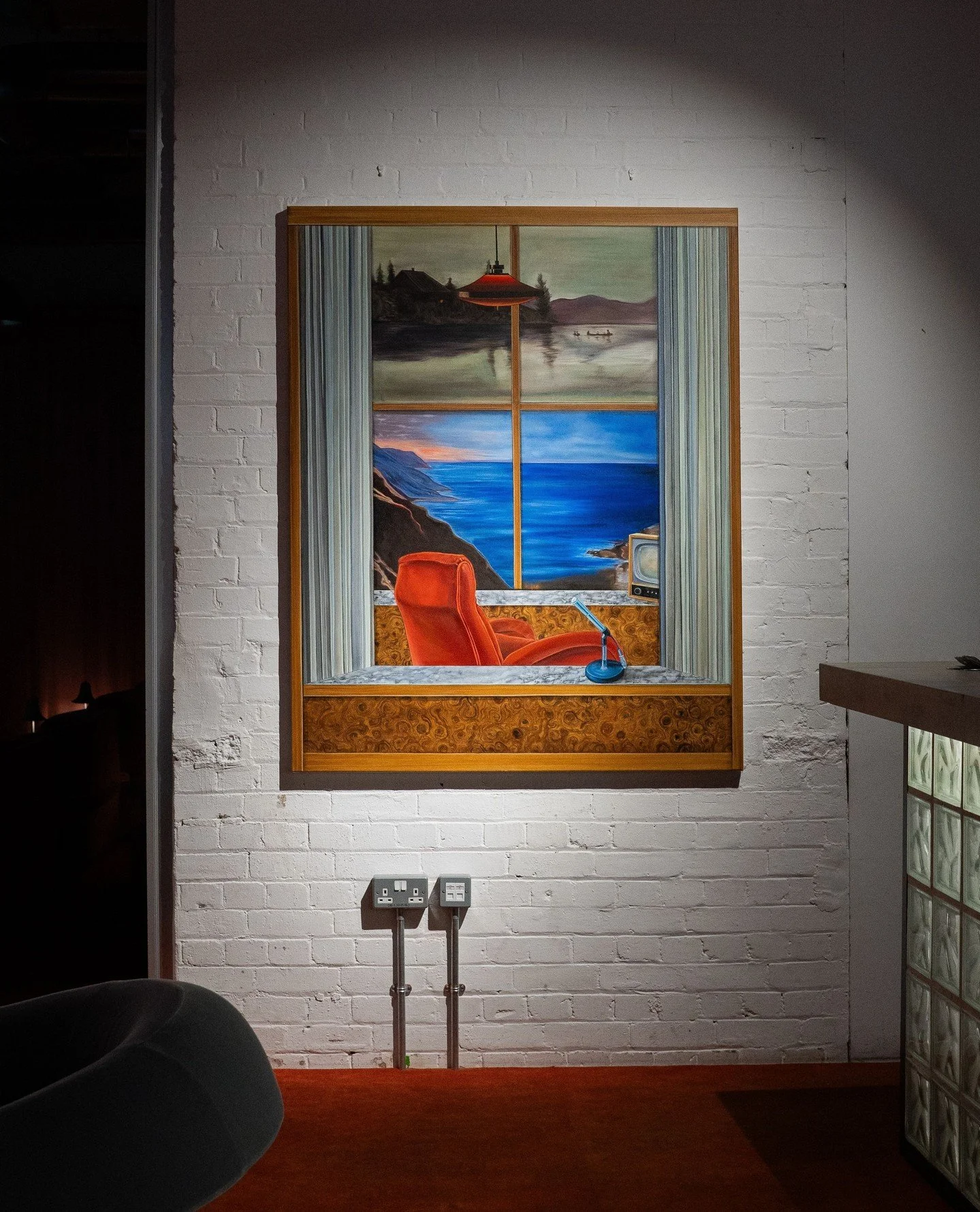 Welcome Scott Young's (@scottsyoung) 𝘊𝘶𝘣𝘪𝘤𝘭𝘦, a window into a window, a portal into a dream&hellip;⁠
⁠
Subverting the notion of a still life painting, a window frame curiously looks out at two different scenes: horizons of the Pacific Northwes