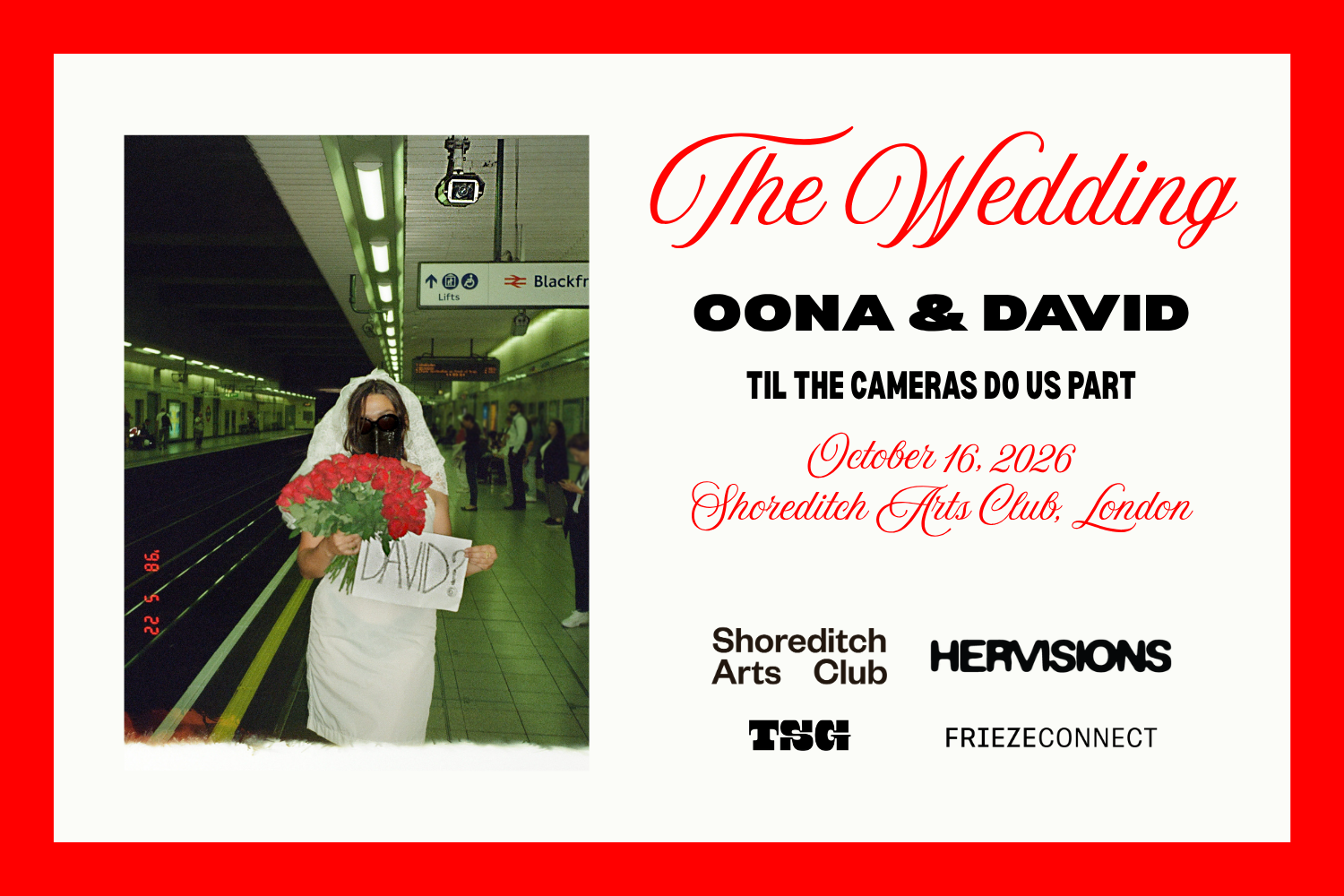 THE WEDDING: OONA &amp; David — Til the Cameras Do Us Part