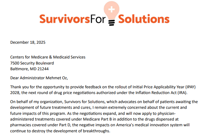 SFS Submits Comments to CMS on IPAY 2028