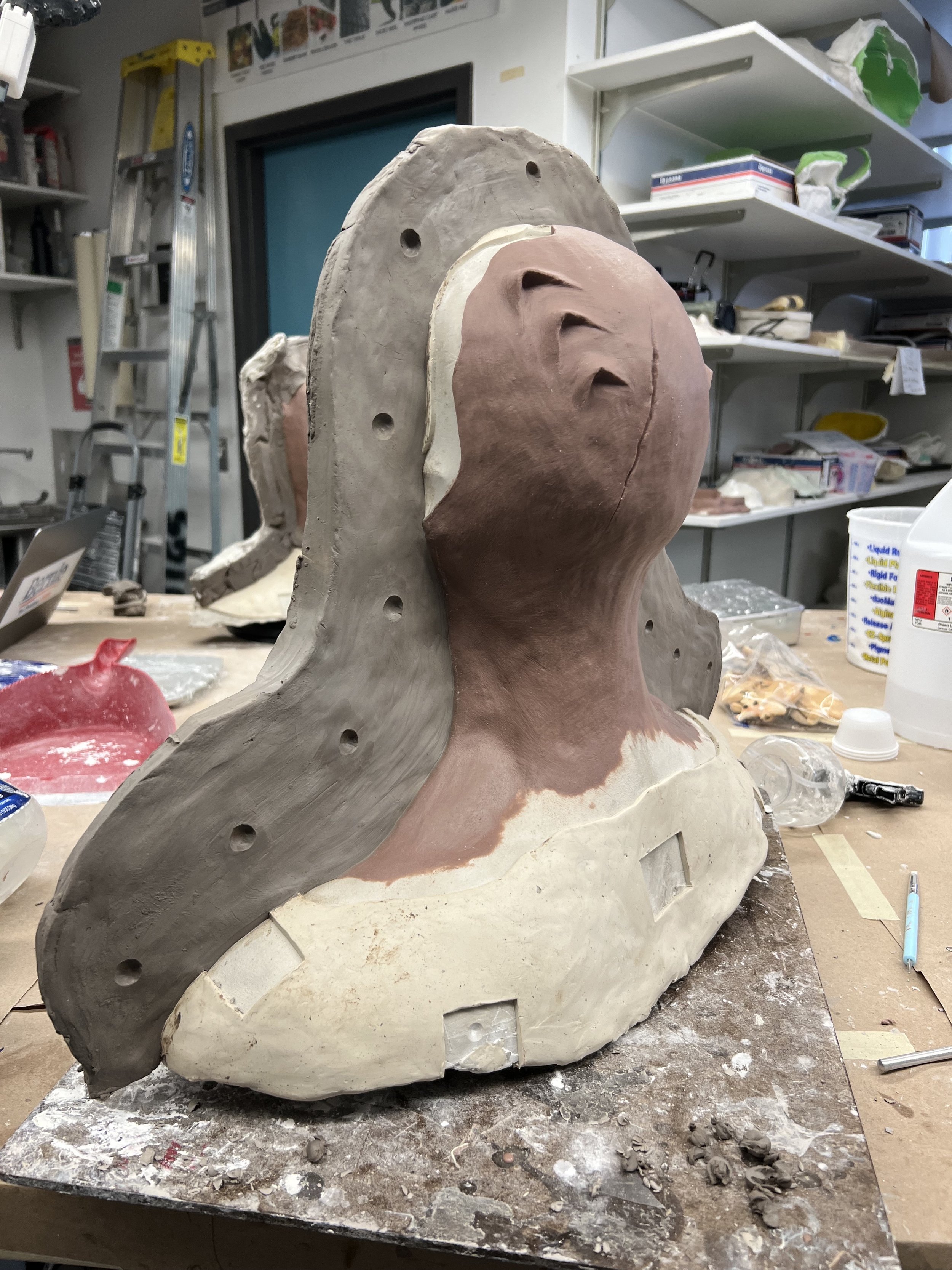 Mold Prep Walls and Flashing for Cowl by Nova Cuningham