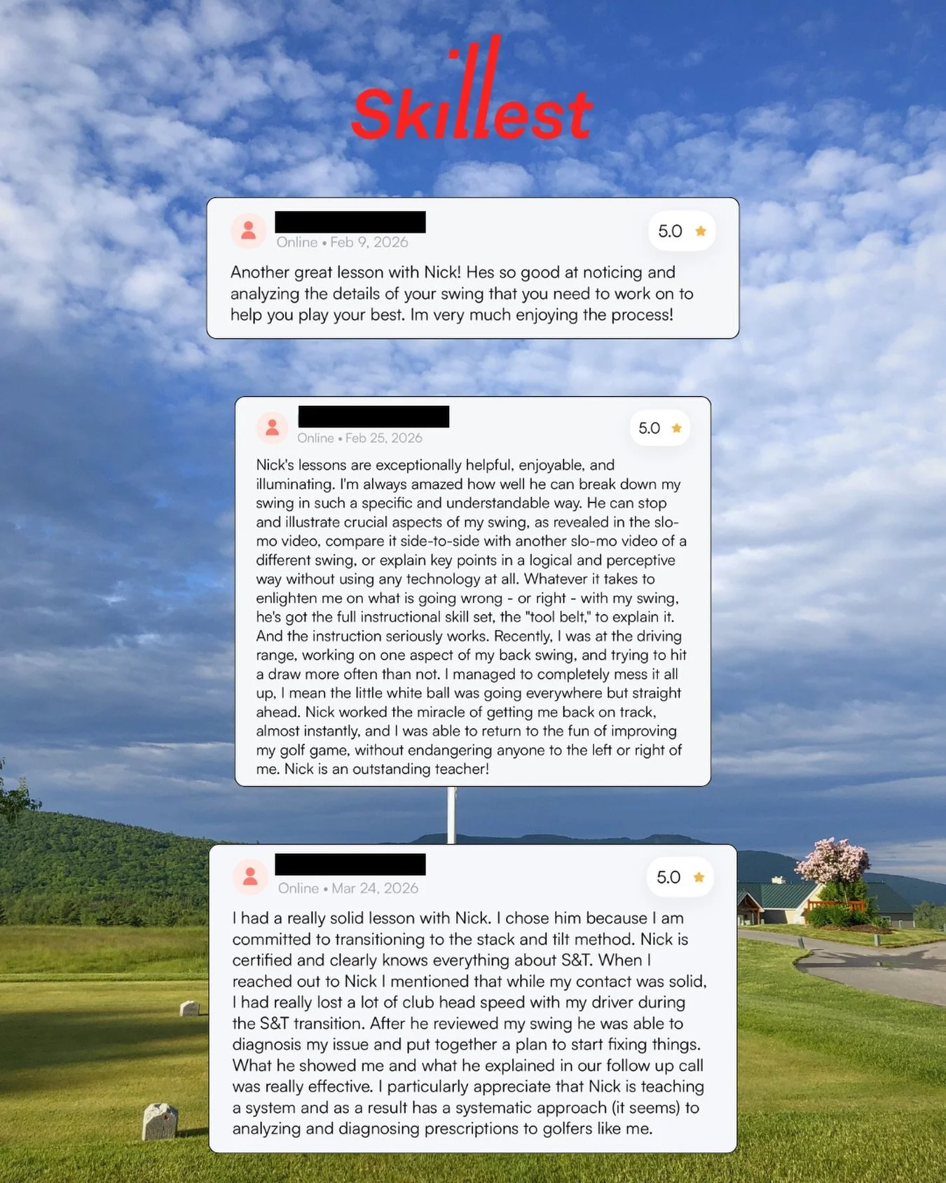 Thankful for the golfers around the world that trust me with their game. Whether it&rsquo;s a consultation on a technical issue, laying out a plan to break a scoring barrier or long term support, there&rsquo;s a solution for everyone. 

Comment ONLIN