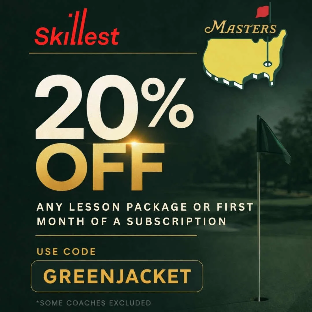 It&rsquo;s finally here, the best week of the year. To celebrate, I&rsquo;m offering 20% off on any lesson package or 20% off of the first month of any subscription. 

There&rsquo;s no time like right now to make a plan to play the best golf of your 