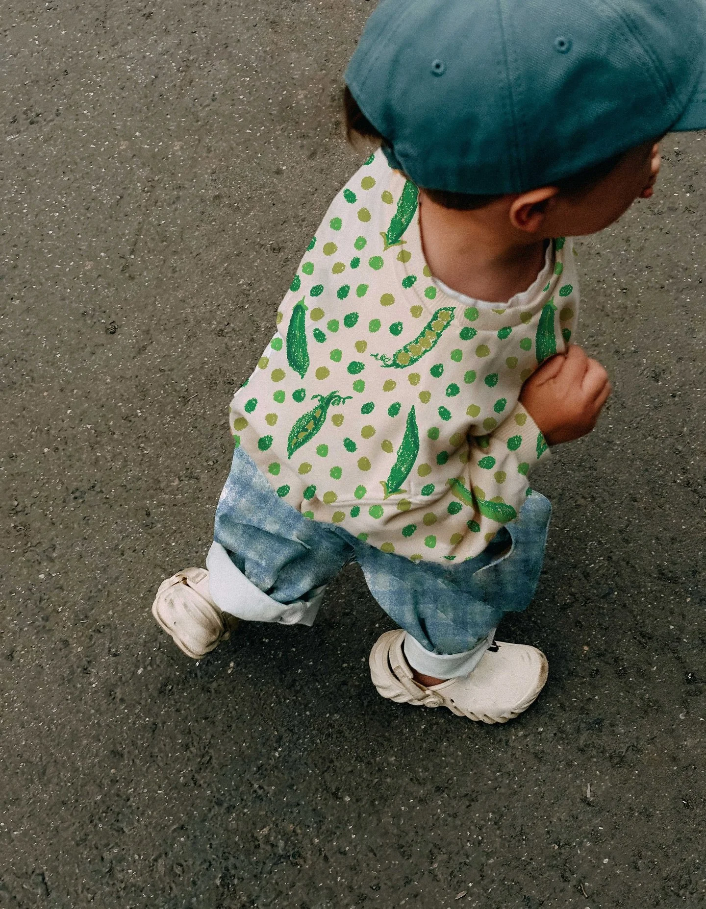 garden &amp; gingham is a playful kidswear collection where farm-fresh fruit and garden-veggie graphics meet timeless gingham. motifs: oil pastel on mixed media paper. photos from unsplash and pexels &copy; 2025 Bea Campbell