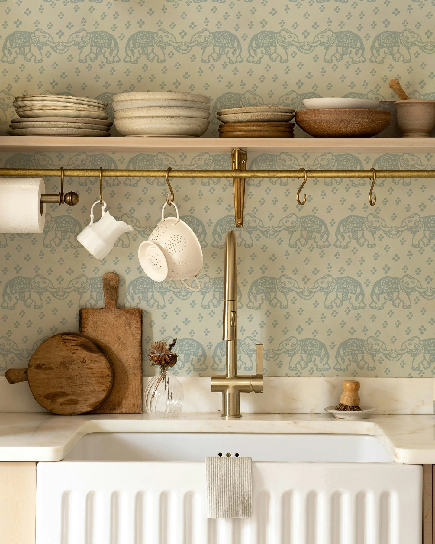 Rajasthan Radiance in the second colorway, Serene Indigo. photos from unsplash &copy; 2025 Bea Campbell