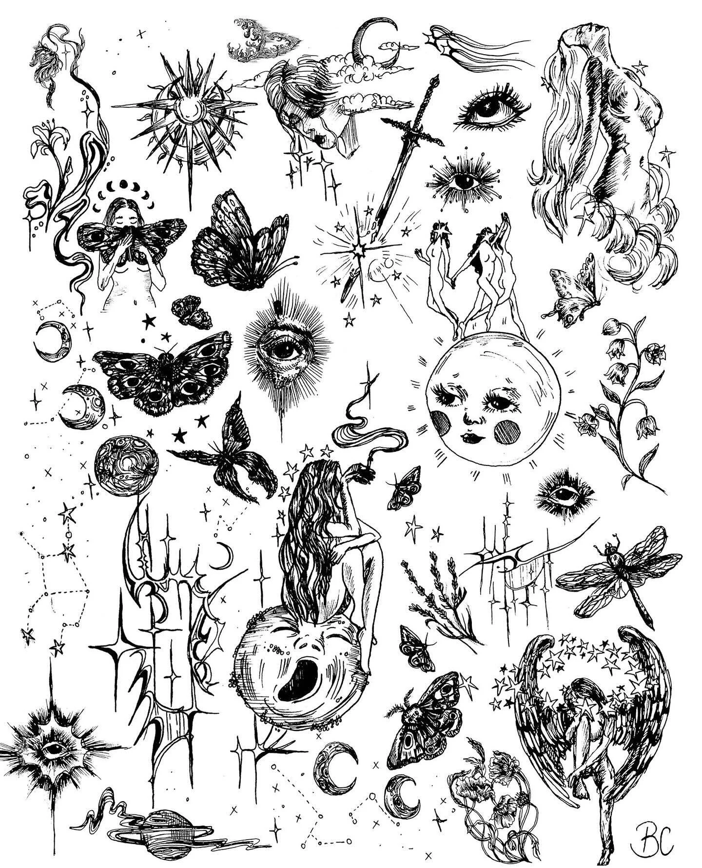 March flash sheet. micron pens on mixed media paper