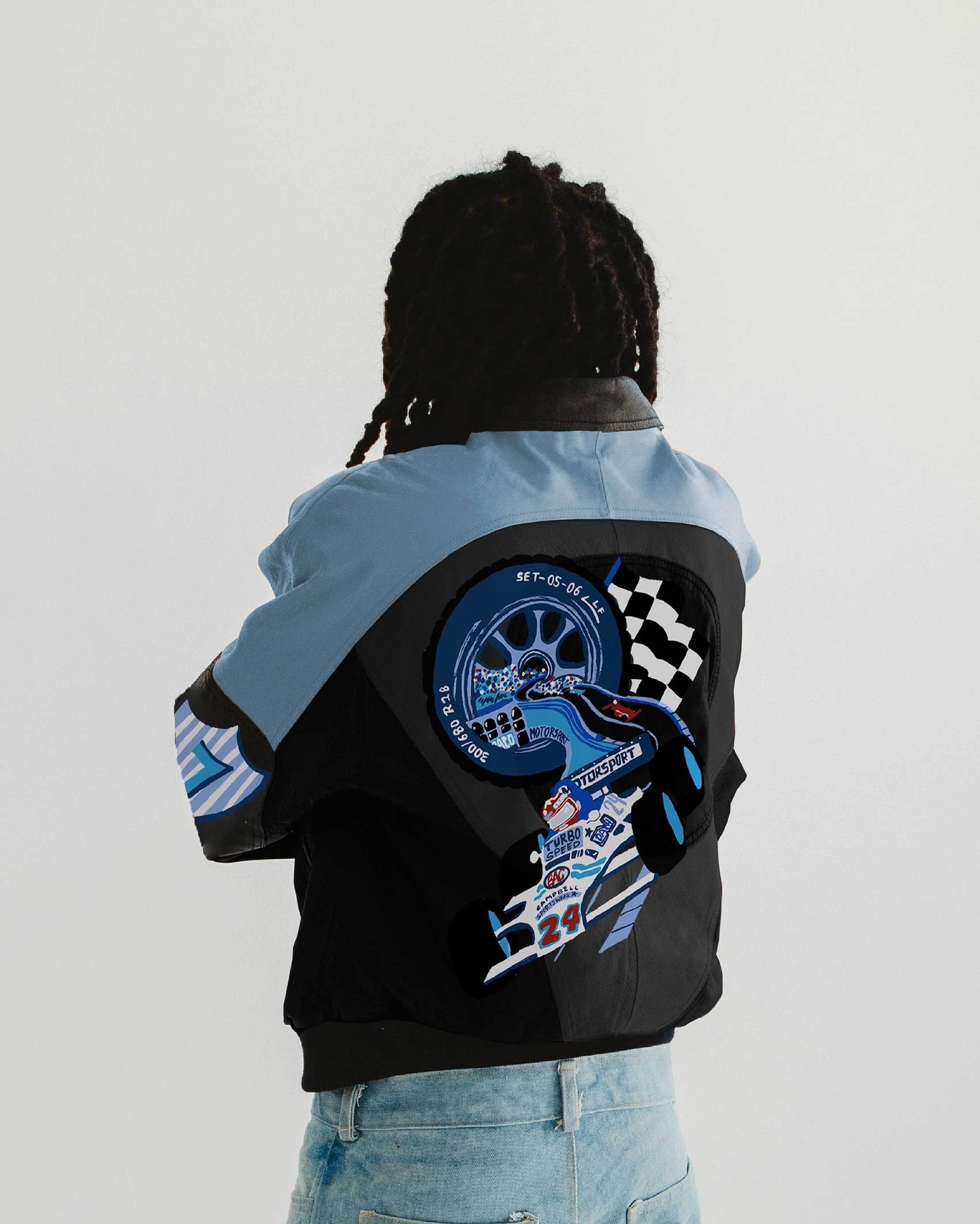 motorsport collection. gouache on watercolor paper. photos from unsplash &copy; 2024 Bea Campbell