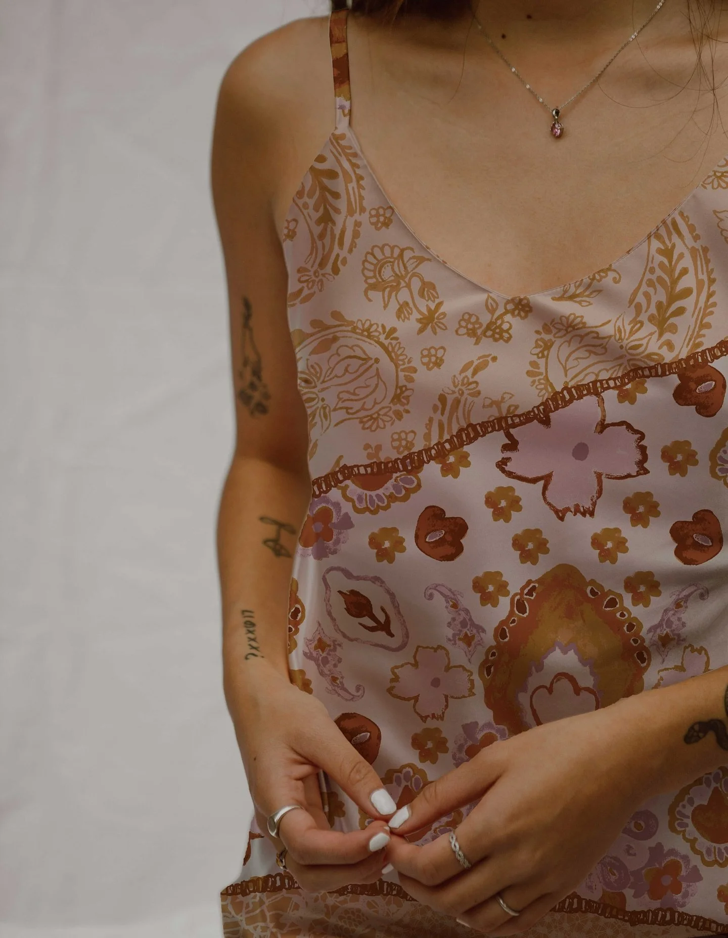 delicate desert is a boho inspired collection that mixes earthy tones with soft lace details. motifs: micron pens and jelly gouache. photos from unsplash &copy; 2025 Bea Campbell