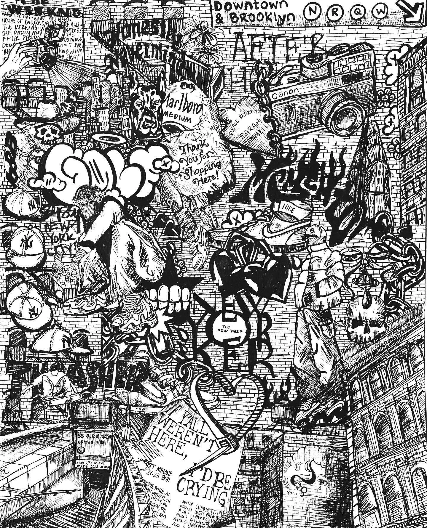 for @s.campbell24 micron pens on 9x12 mixed media paper