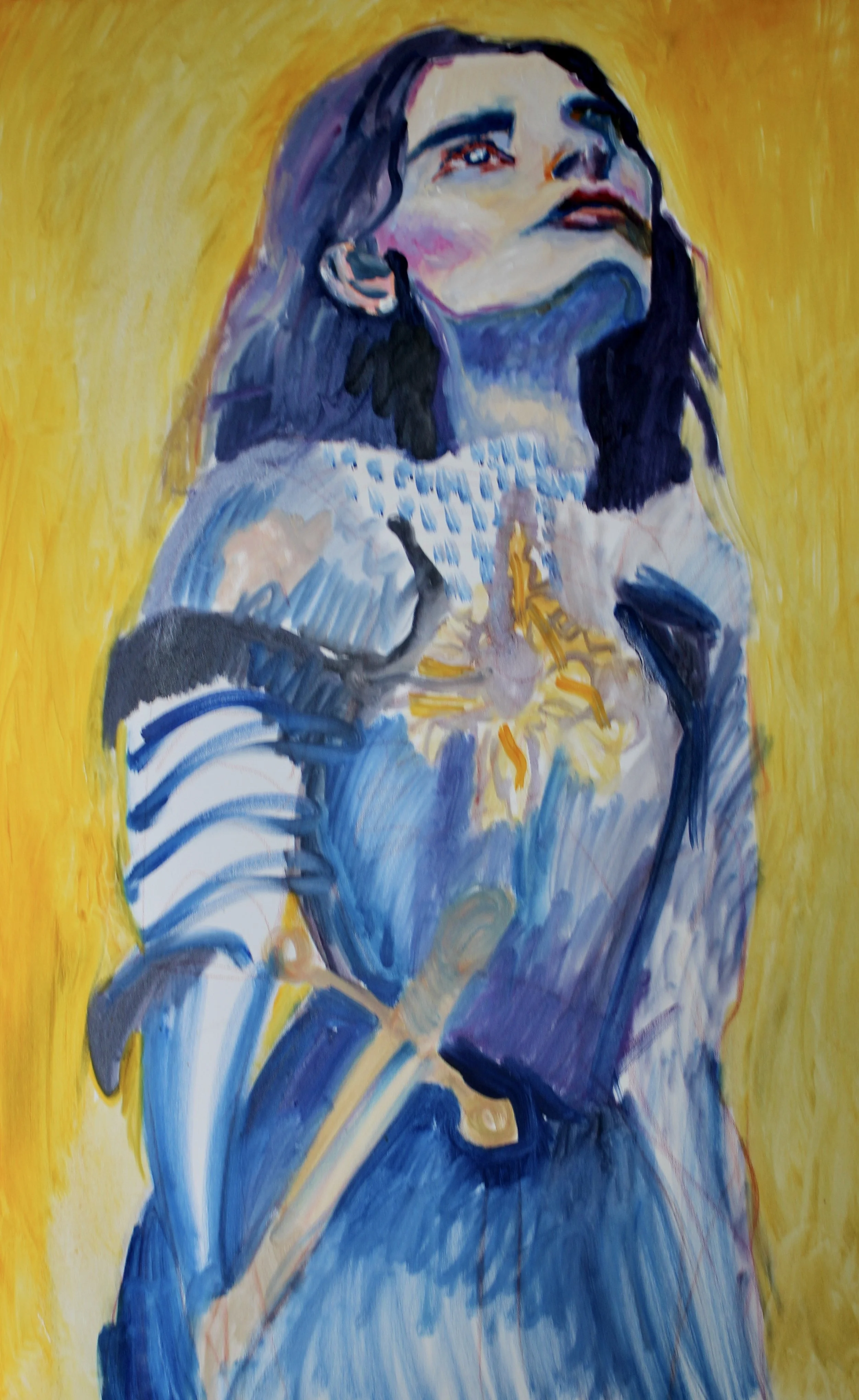 JOAN OF ARC - 48" by 30" by 1.5" - oil on canvas - 2025