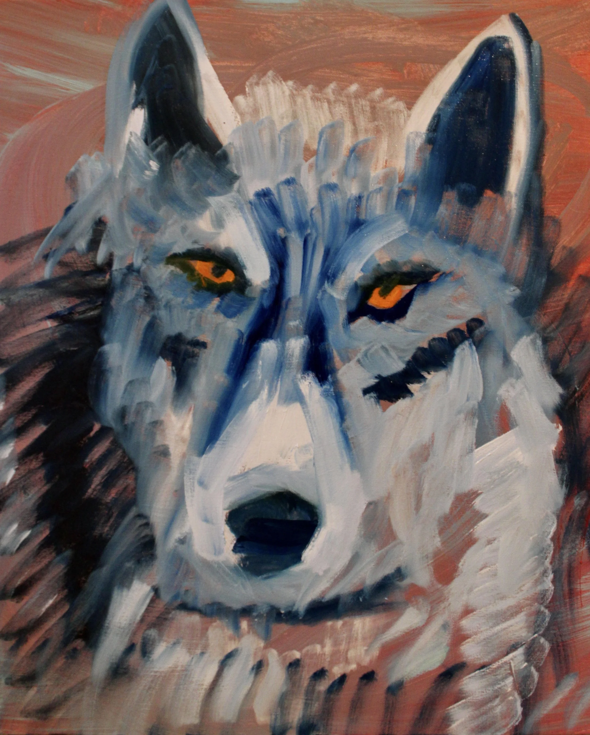 SHEWOLF - 24" by 20" by 1.5" - oil on canvas - 2026