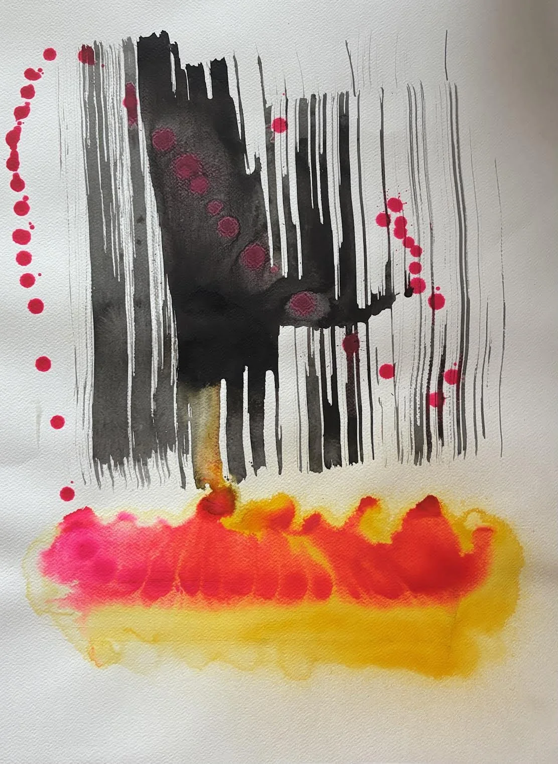 UNTITLED - 24" BY 18" - ink on paper - 2023