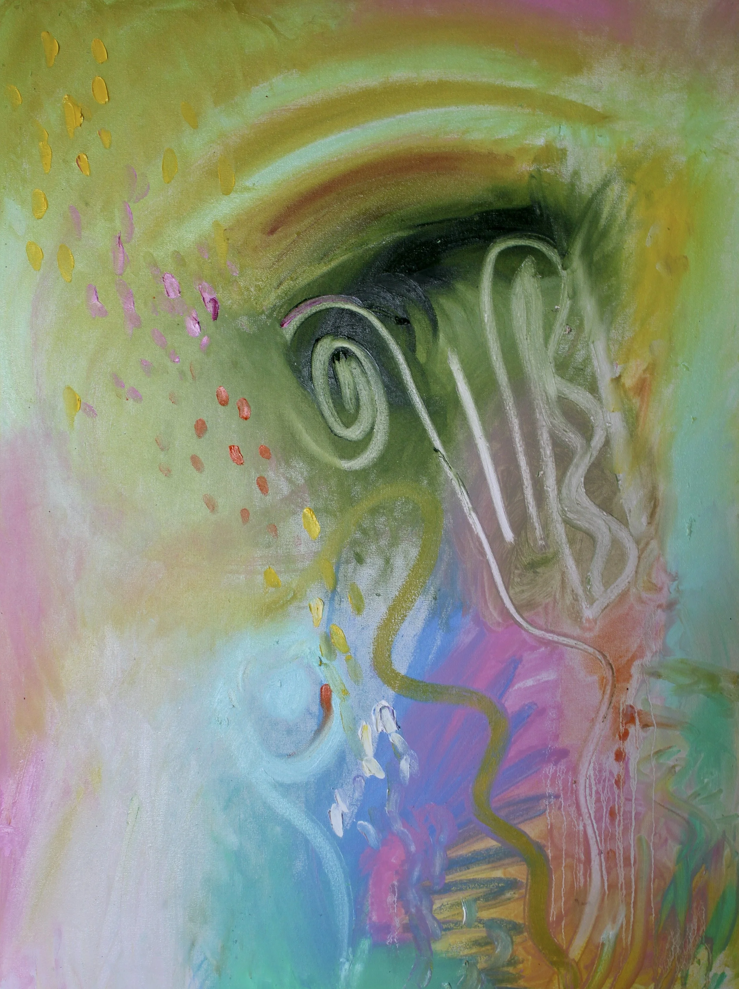 FLY ME TO THE MOON - 40" by 30" by 1.5" - oil on canvas - 2025