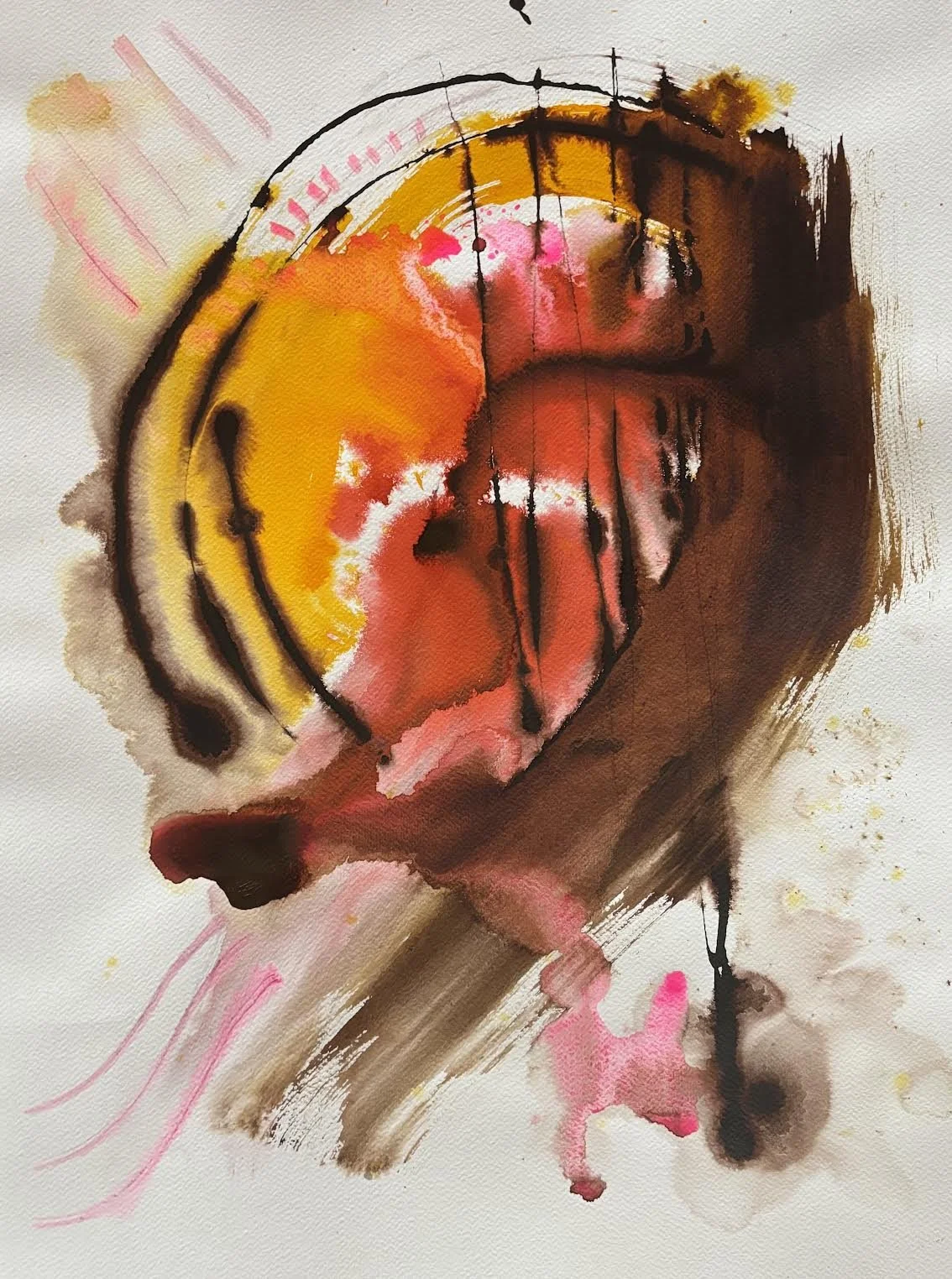 UNTITLED - 24" BY 18" - ink on paper - 2023