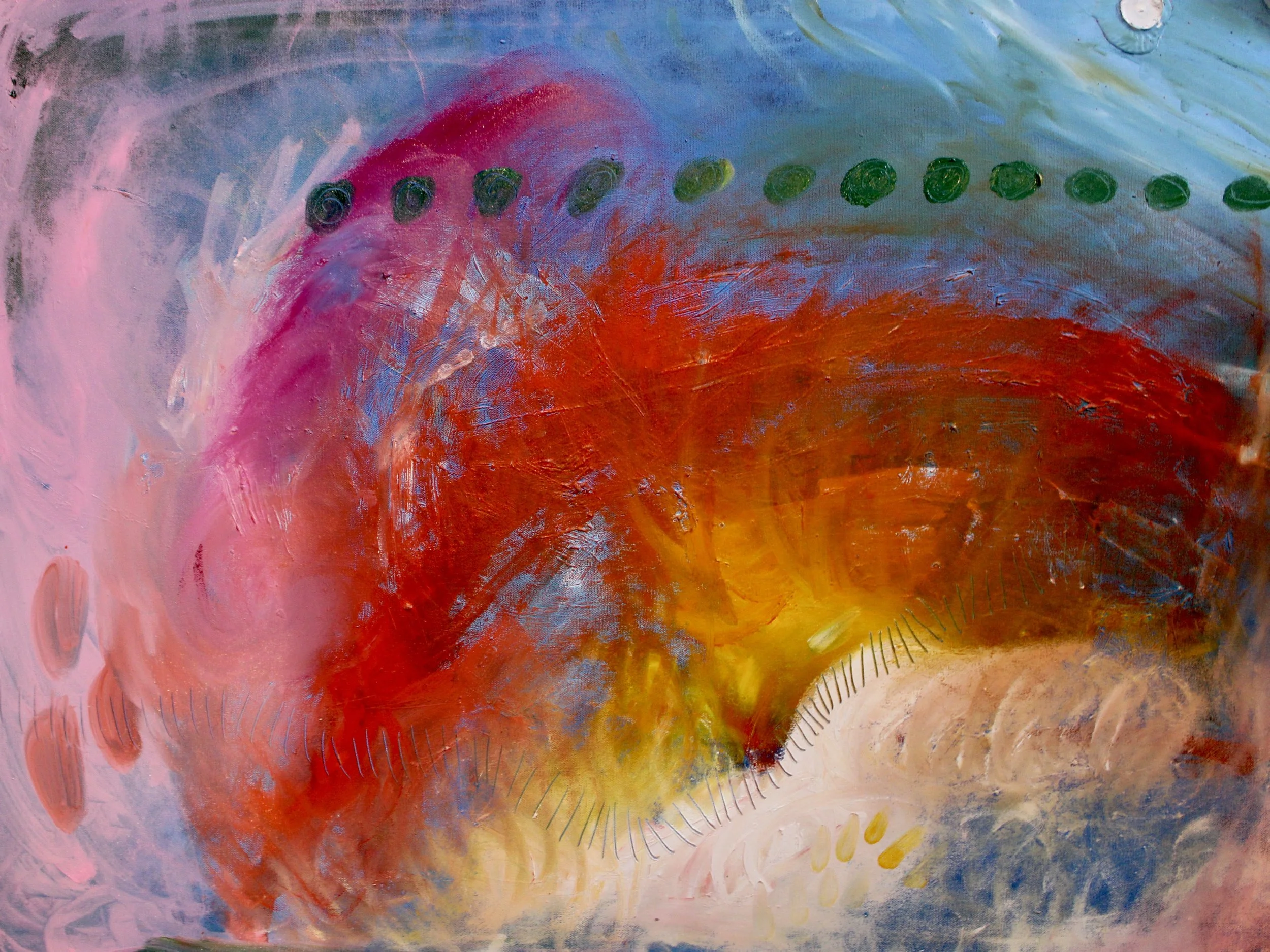 AFTER THE NIGHT COMES THE DAY - 30" by 40" by 1.5" oil on canvas - 2026