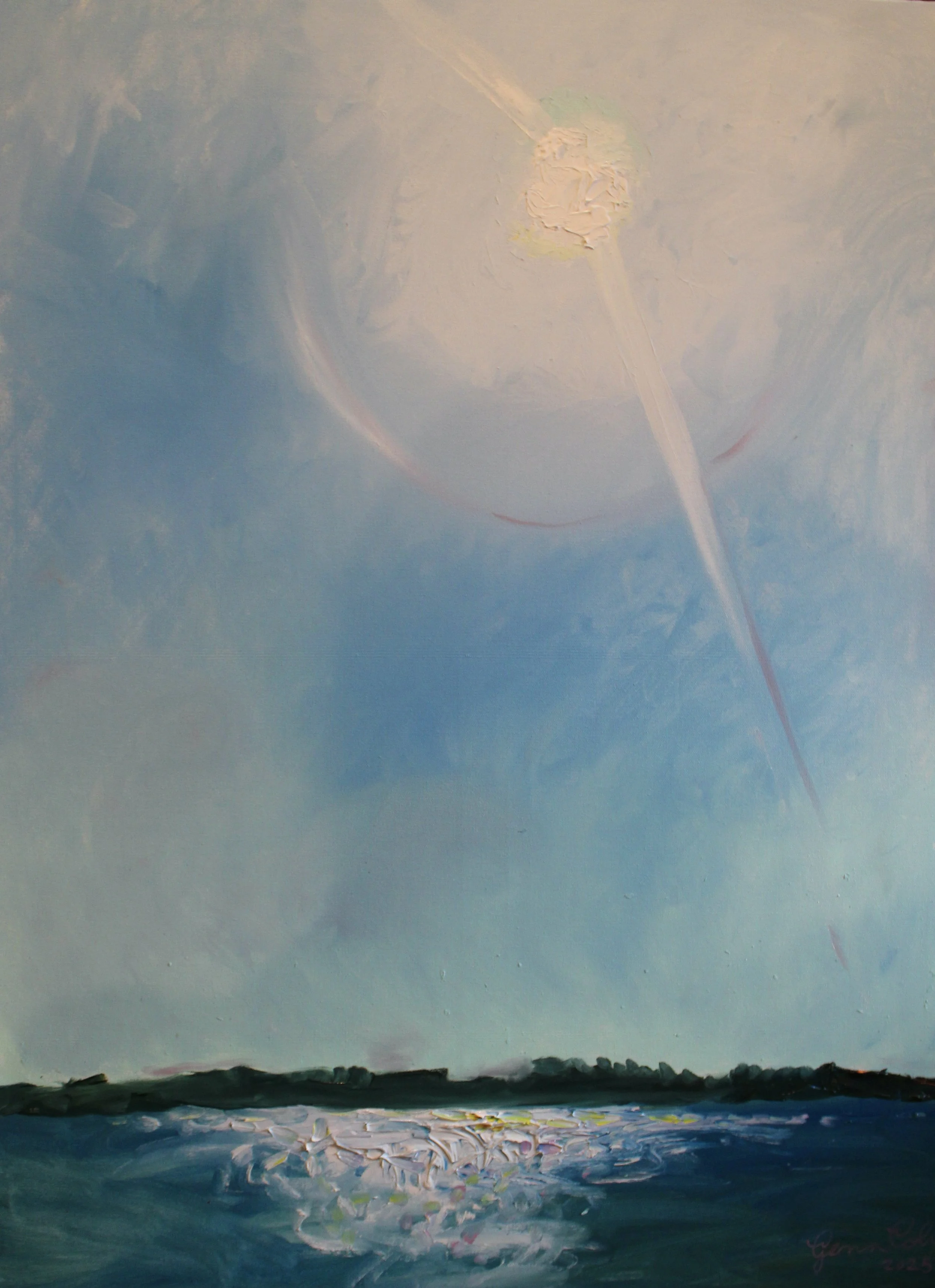 THE SUN SUBLIME - 40" by 30" by 1.5" - oil on canvas - 2025 