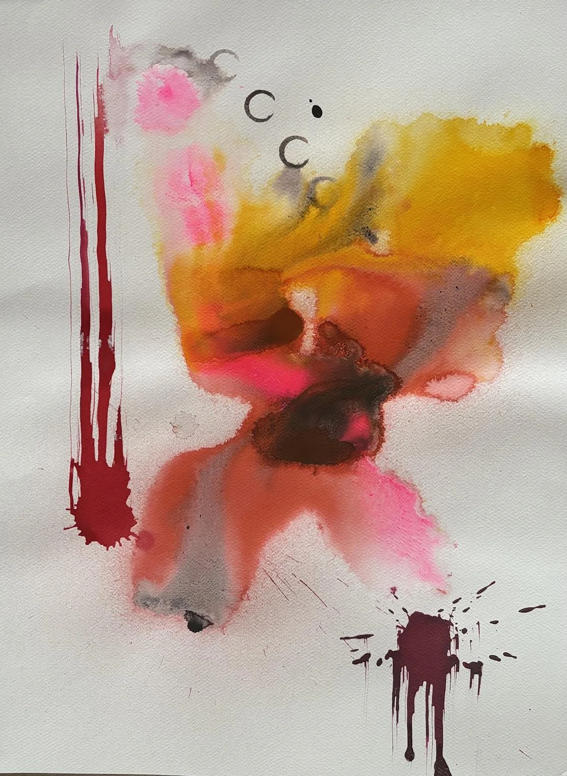 UNTITLED - 24" BY 18" - ink on paper - 2023