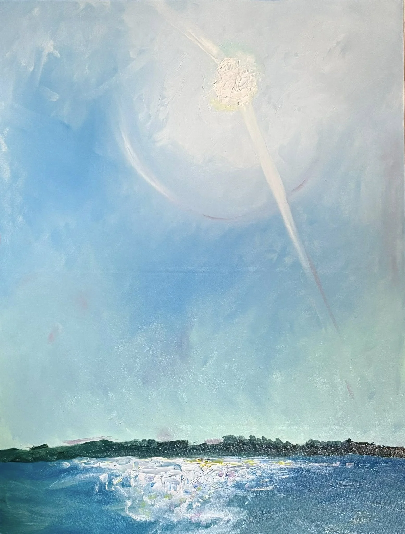 THE SUN SUBLIME - 40" by 30" by 1.5" - oil on canvas - 2025 