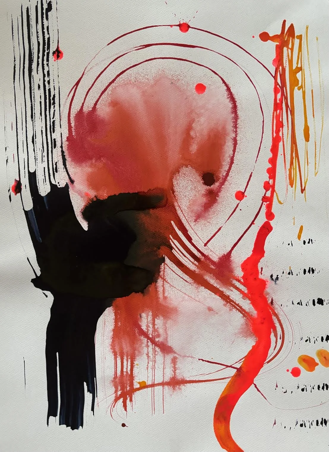 UNTITLED - 24" BY 18" - ink on paper - 2023