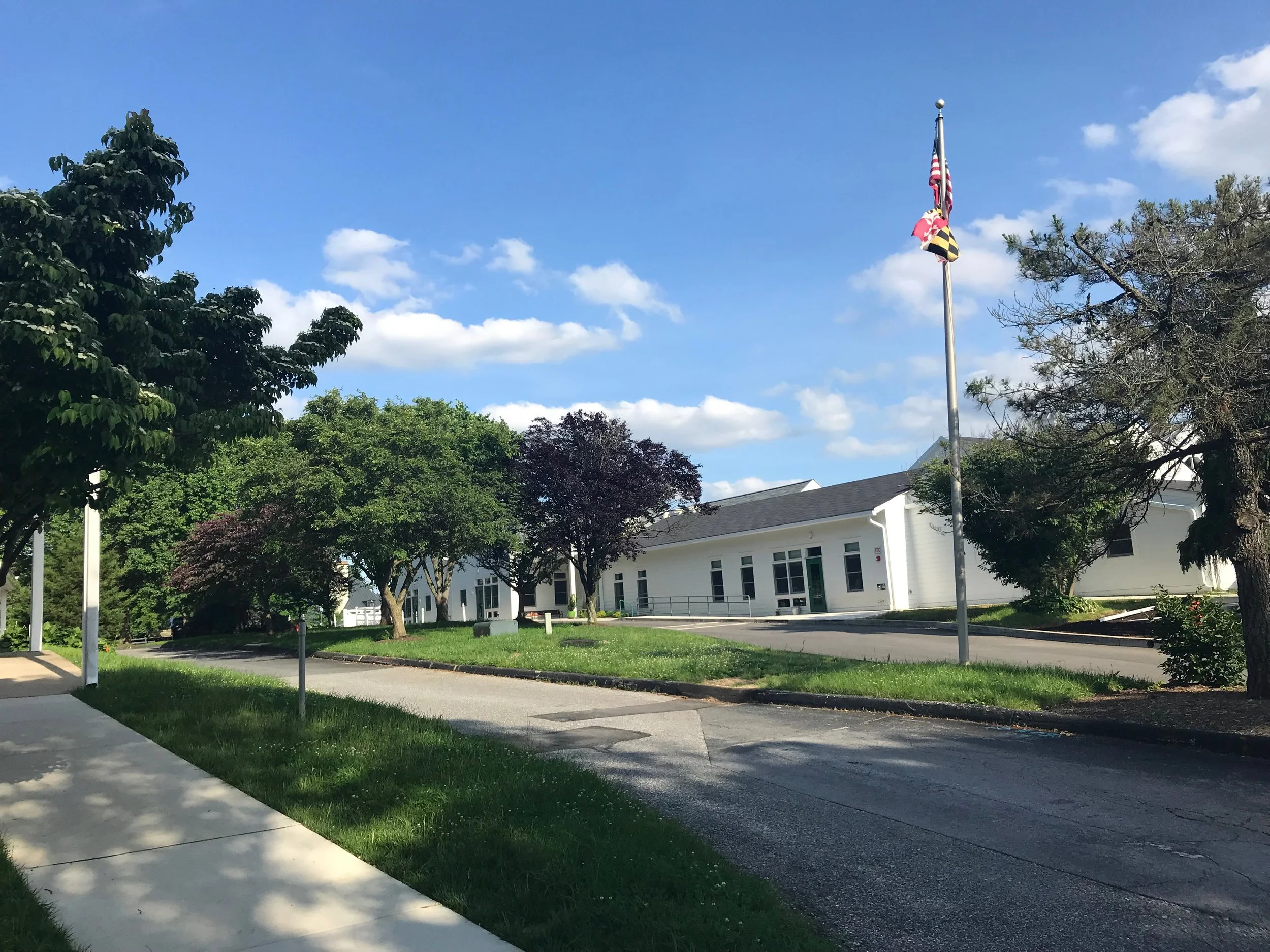 Greenspring Montessori School GQ exterior entry to school