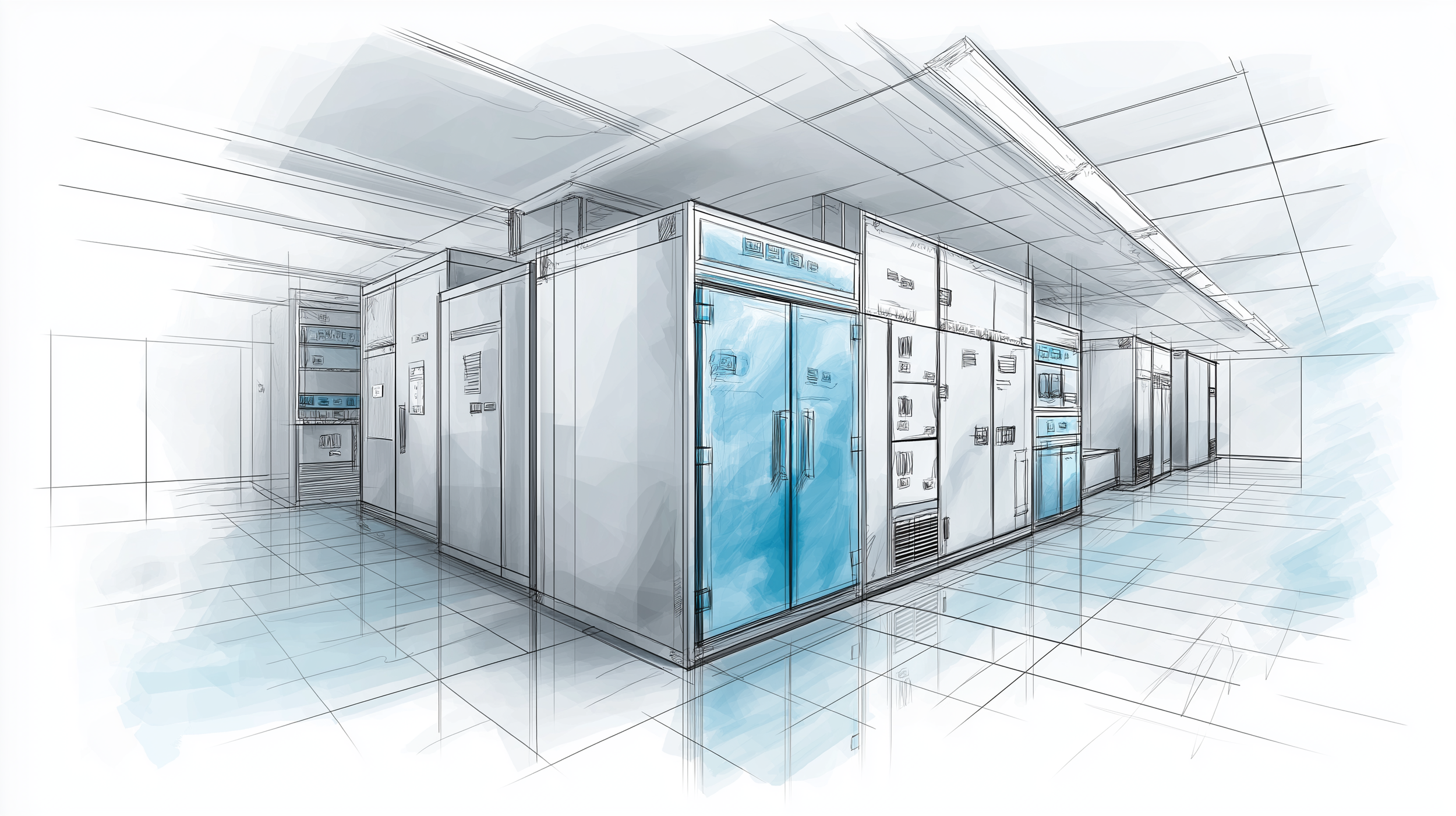 drawing of ultra low temperature refrigeration system