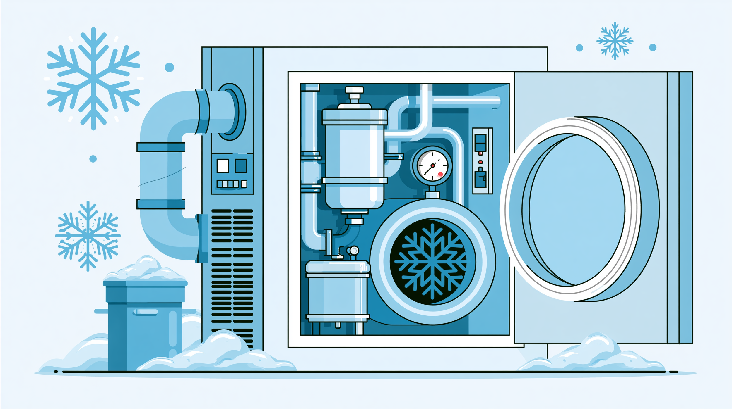 illustration of ultra low temp freezer