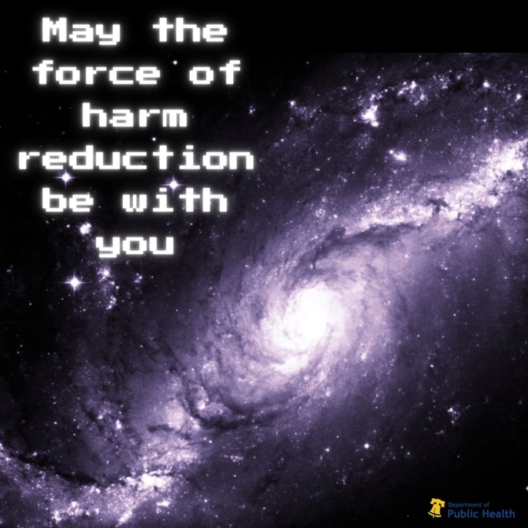 It&rsquo;s Star Wars day! May the force of harm reduction be with you. Visit the link in our bio to get resources like naloxone and fentanyl test strips.