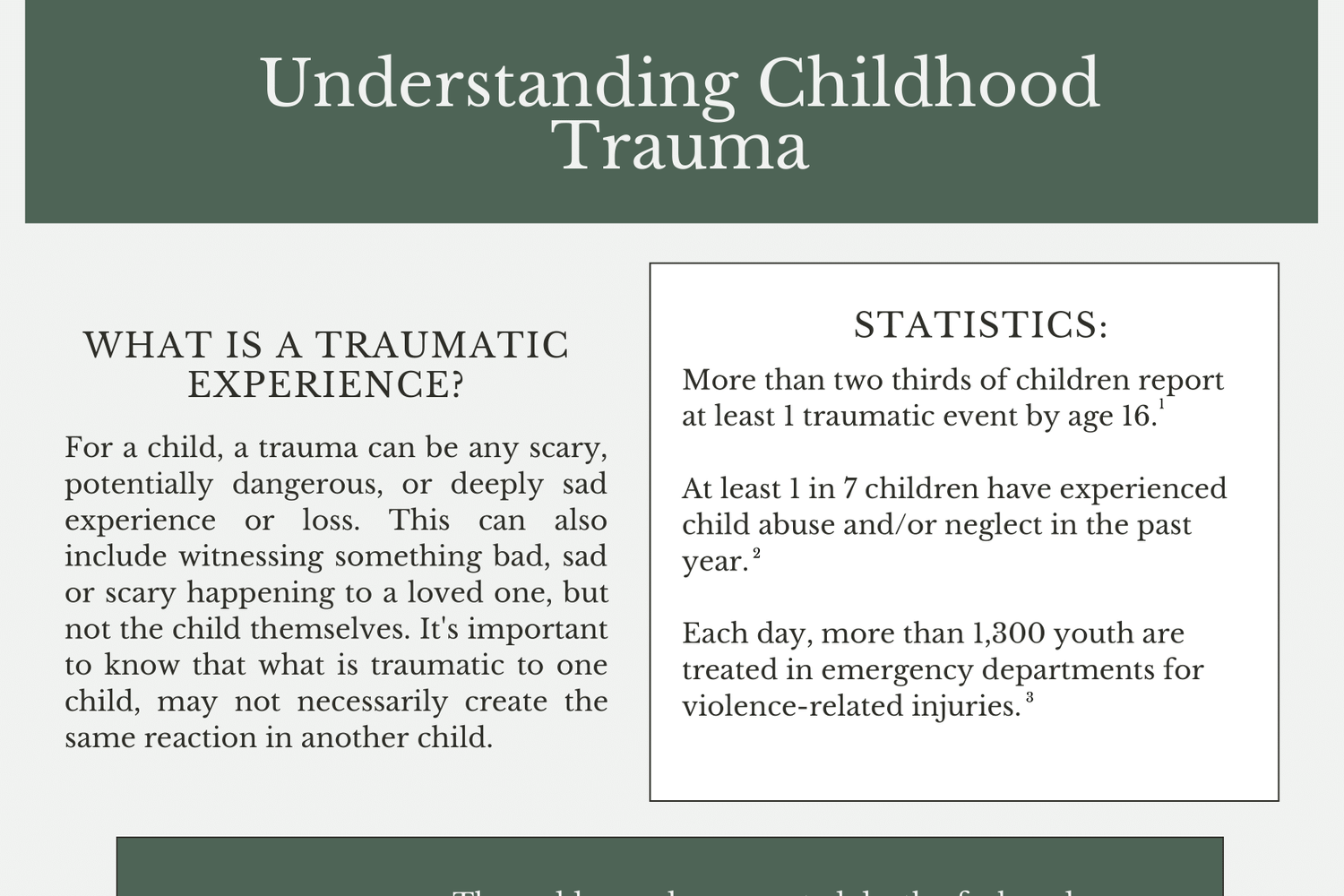 Understanding Childhood Trauma — Substance Use Philly