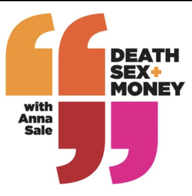 Death, sex & money podcast logo