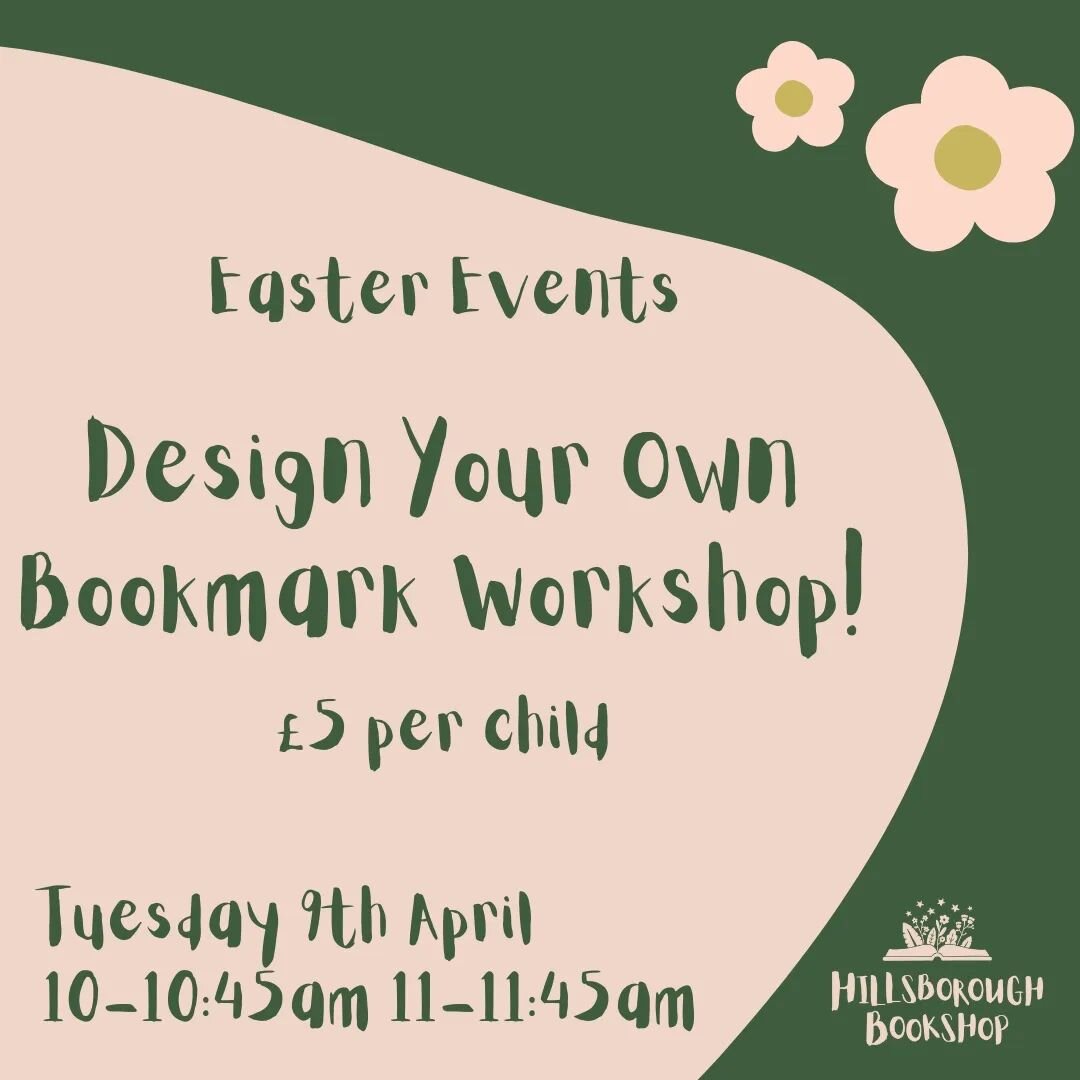 Join us this coming Tuesday for our Design Your Own Bookmark Workshop! We have spaces on the 10am slot available, perfect for keeping the little ones entertained in the holidays! You can book a space via the website - limited slots available.

#hills