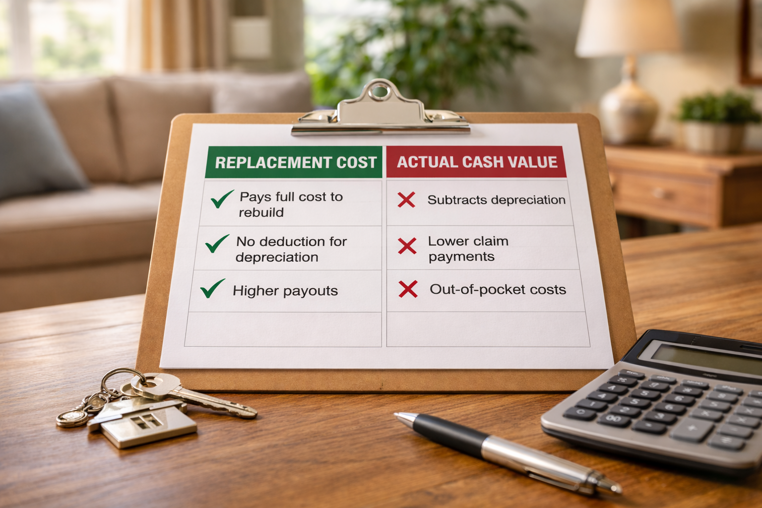 Replacement Cost vs Actual Cash Value in Home Insurance (Simple Explanation)