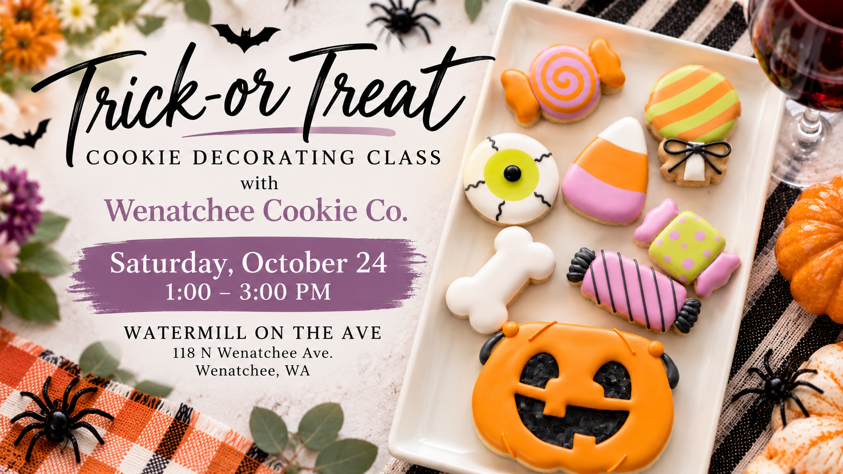  Trick-or-Treat Cookie Decorating Class