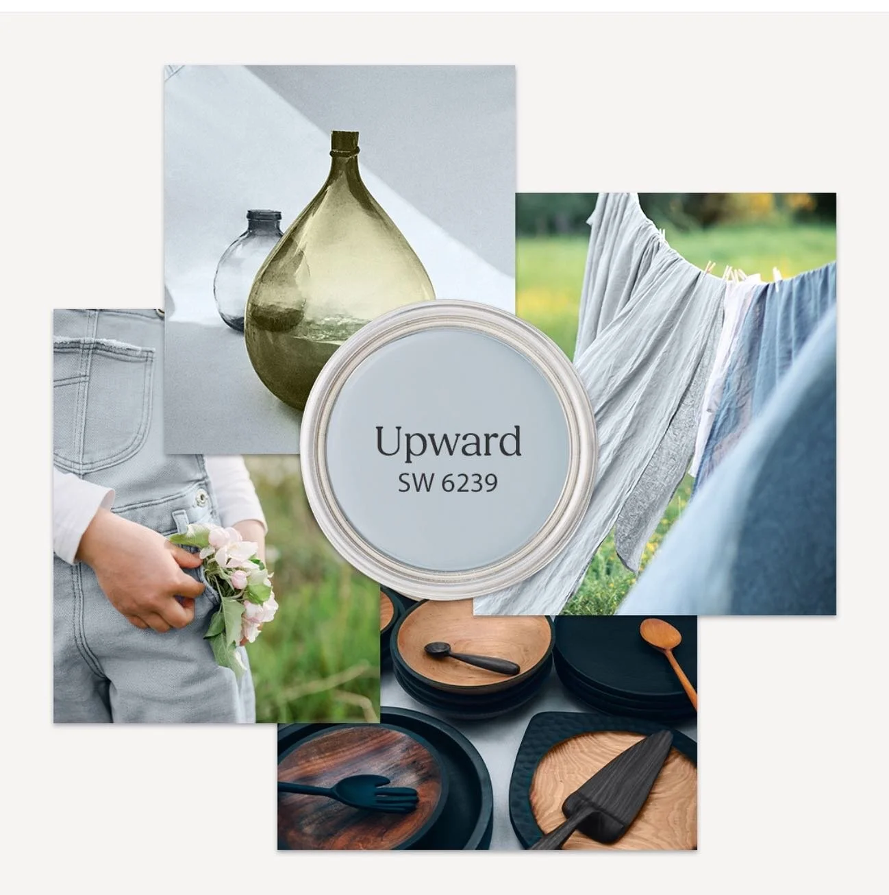 Did you see @sherwinwilliams color of the year?! Upward SW 6239 is a breezy blissful blue. Perfect for:

🔹Nursery 
🔹Playroom 
🔹Bathroom
🔹Primary Bedroom
🔹Office
🔹Laundry Room
🔹Or even your porch ceiling! 

Where would you use it?!