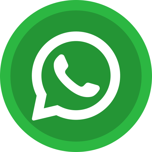 WhatsApp logo with green background and white speech bubble containing a phone icon.