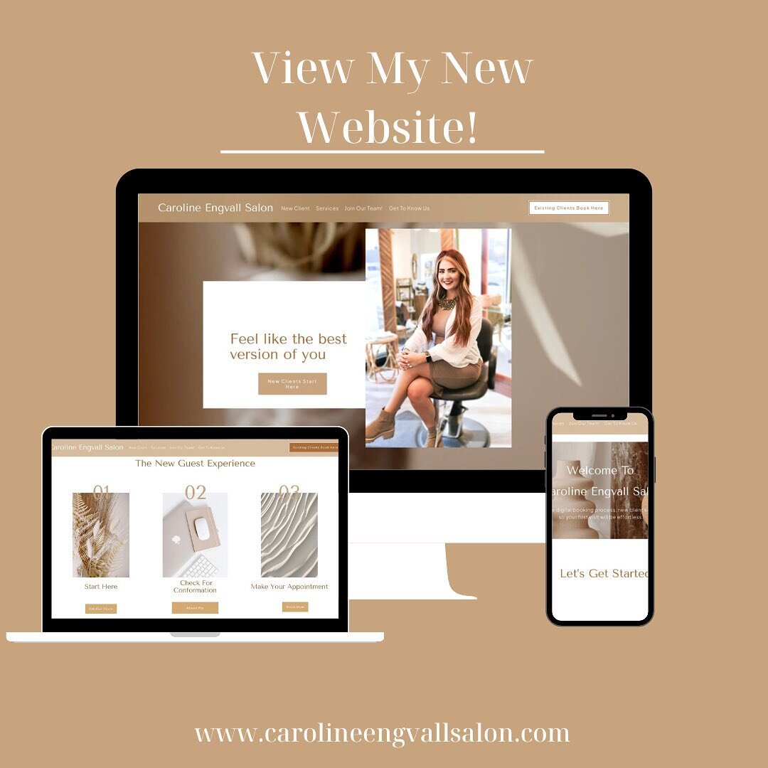 🤍 It&rsquo;s finally here! 🤍

Our NEW WEBSITE is done 

✨ NEW CLIENT? Check out our NEW CLEINT page and get your form filled out for your first appointment! 

✨Get your appointment booked today ✨

www.carolineengvallsalon.com

www.carolineengvallsa