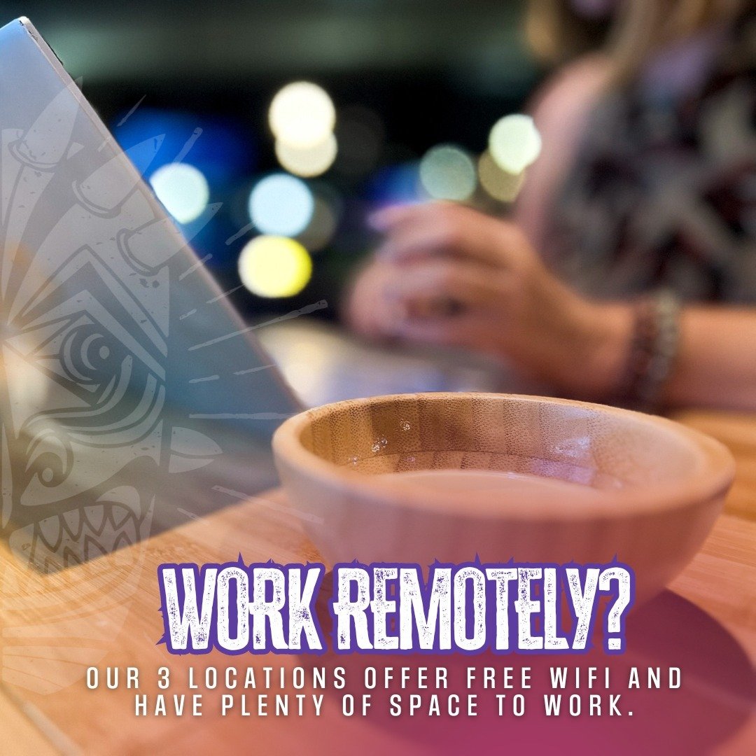 Looking to spice up your remote work routine? 🌟💻 

Look no further than KHB's special All-You-Can-Drink Kava Fridays! Transform your workday into a delightfully productive and relaxing experience as you enjoy unlimited kava sips. 

With a tranquil 