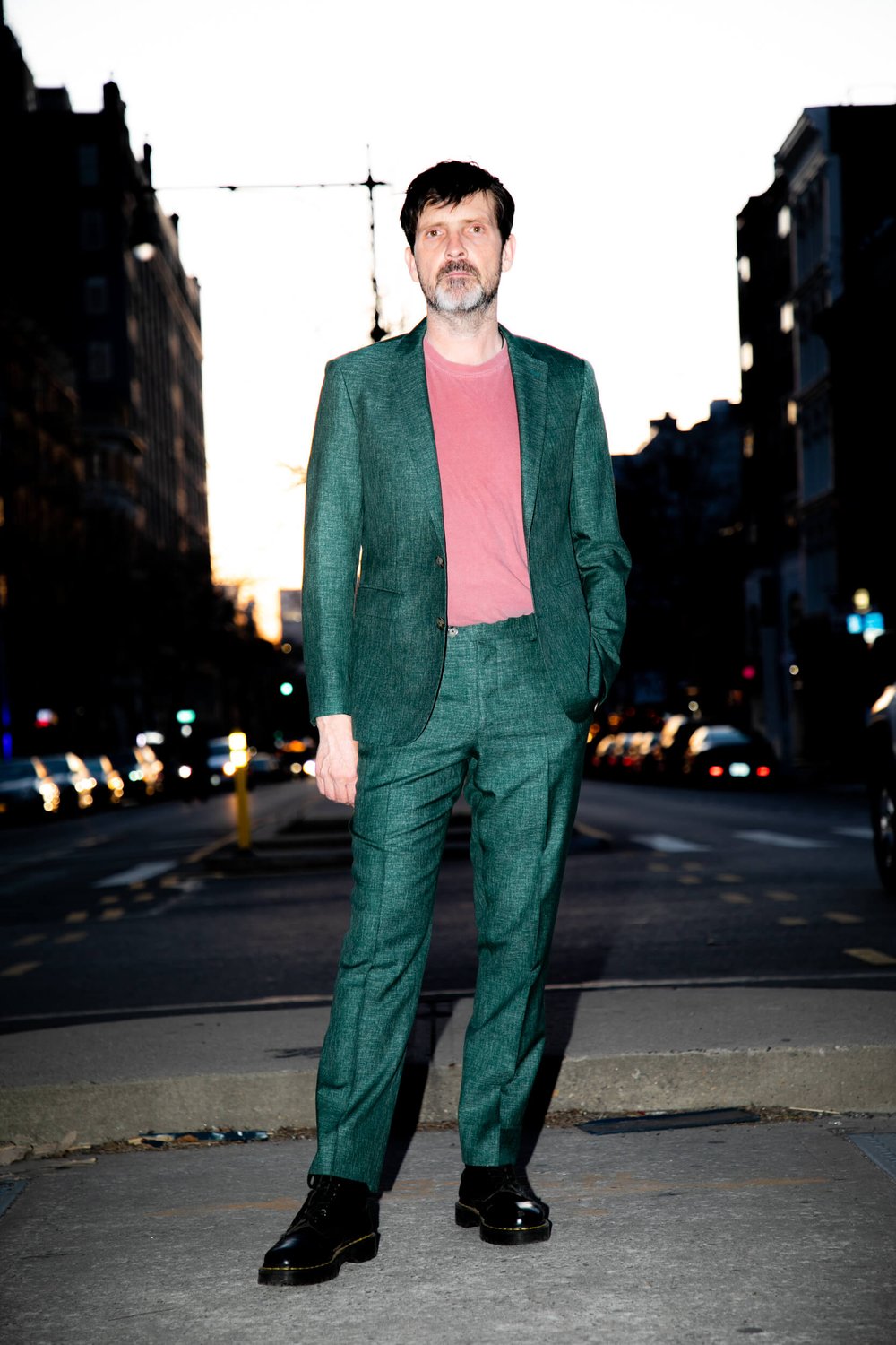 Men's bright Green Suit