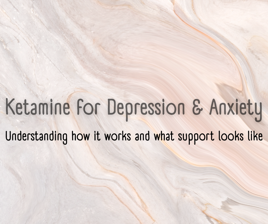 Educational information about ketamine for depression and anxiety and how coaching support can help with integration