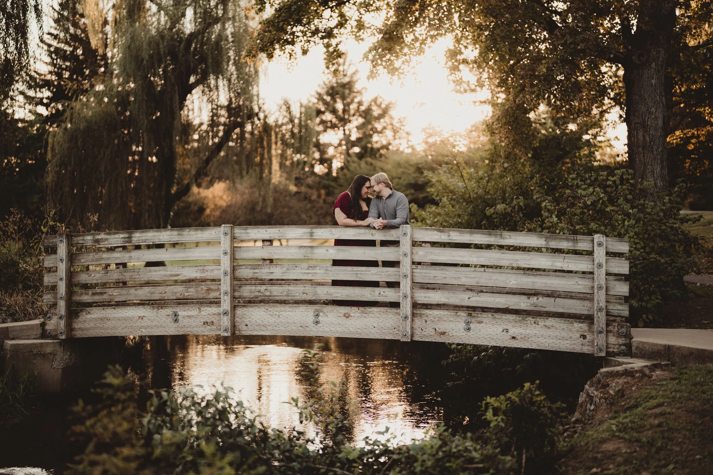the allentown rose garden engagement