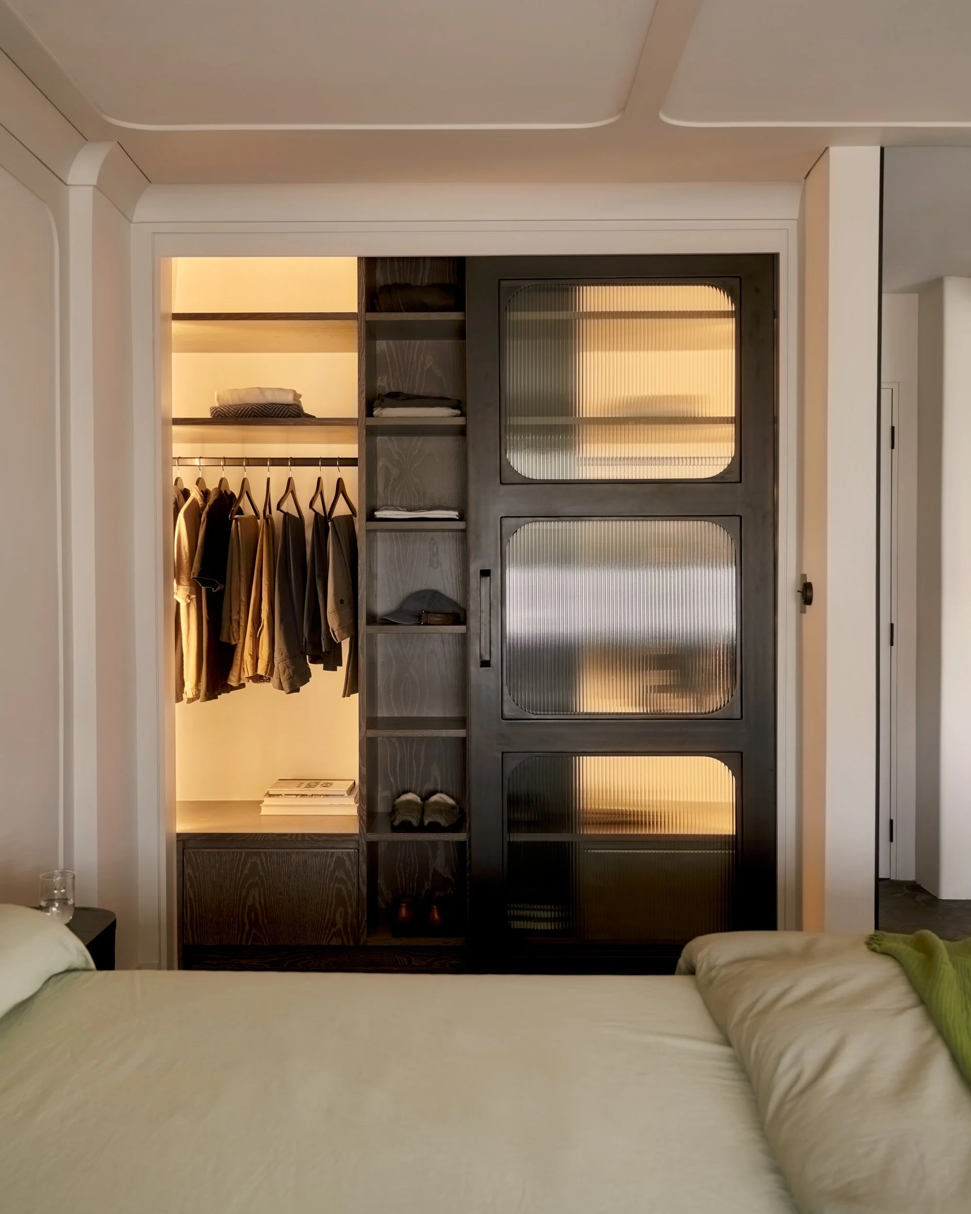 69 West - Custom steel and glass closet doors