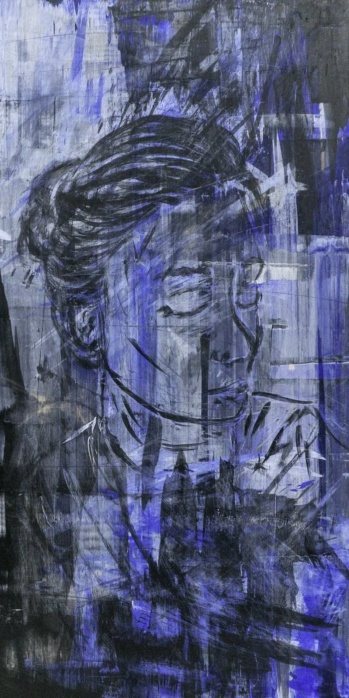 “Desperate” – 12″x24″ Acrylic on Birch